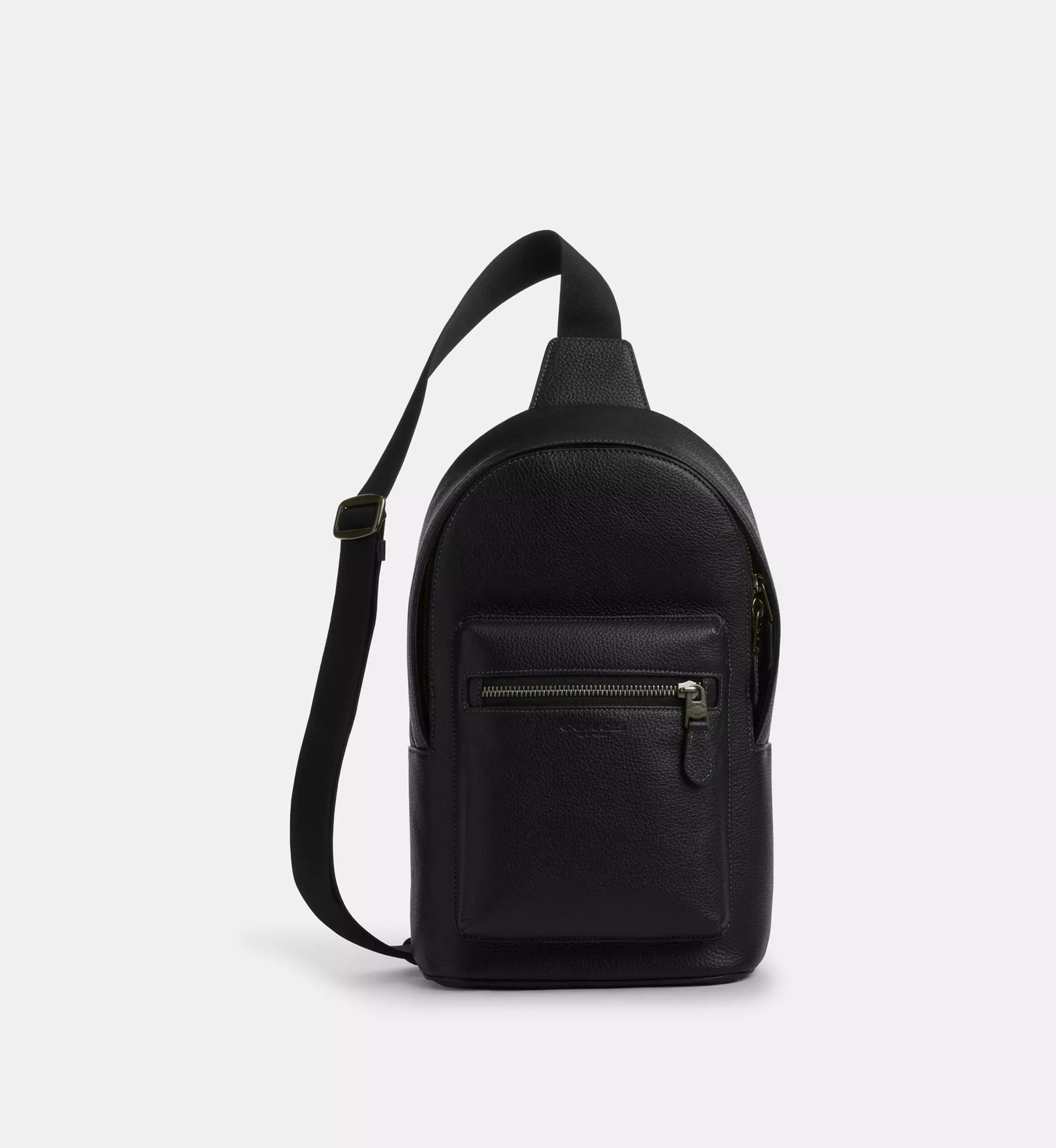 Coach West Pack 'Pebbled Leather Gunmetal Black'