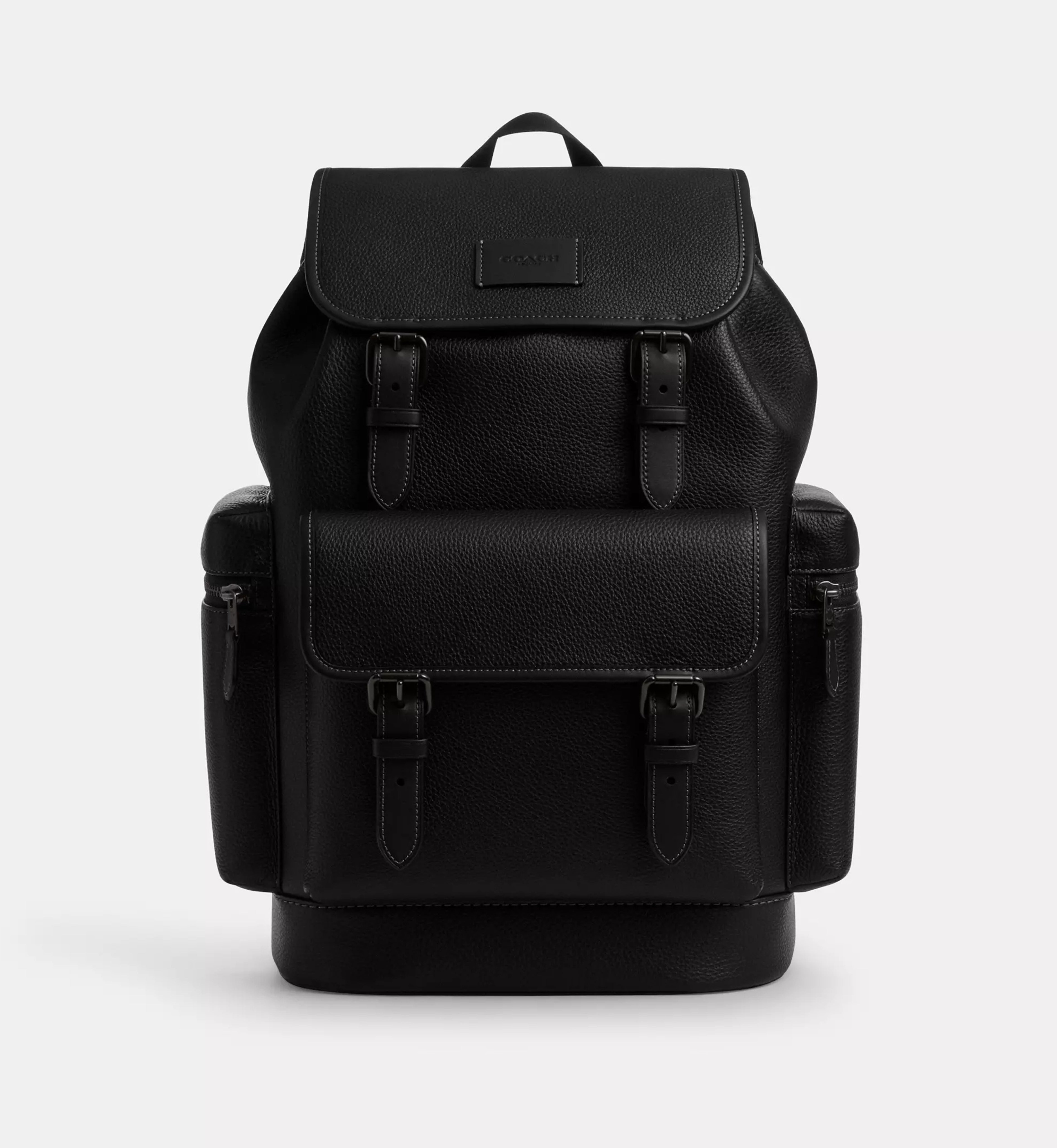 Coach Sprint Backpack 'Pebbled Leather Black Copper Finish Black Black'