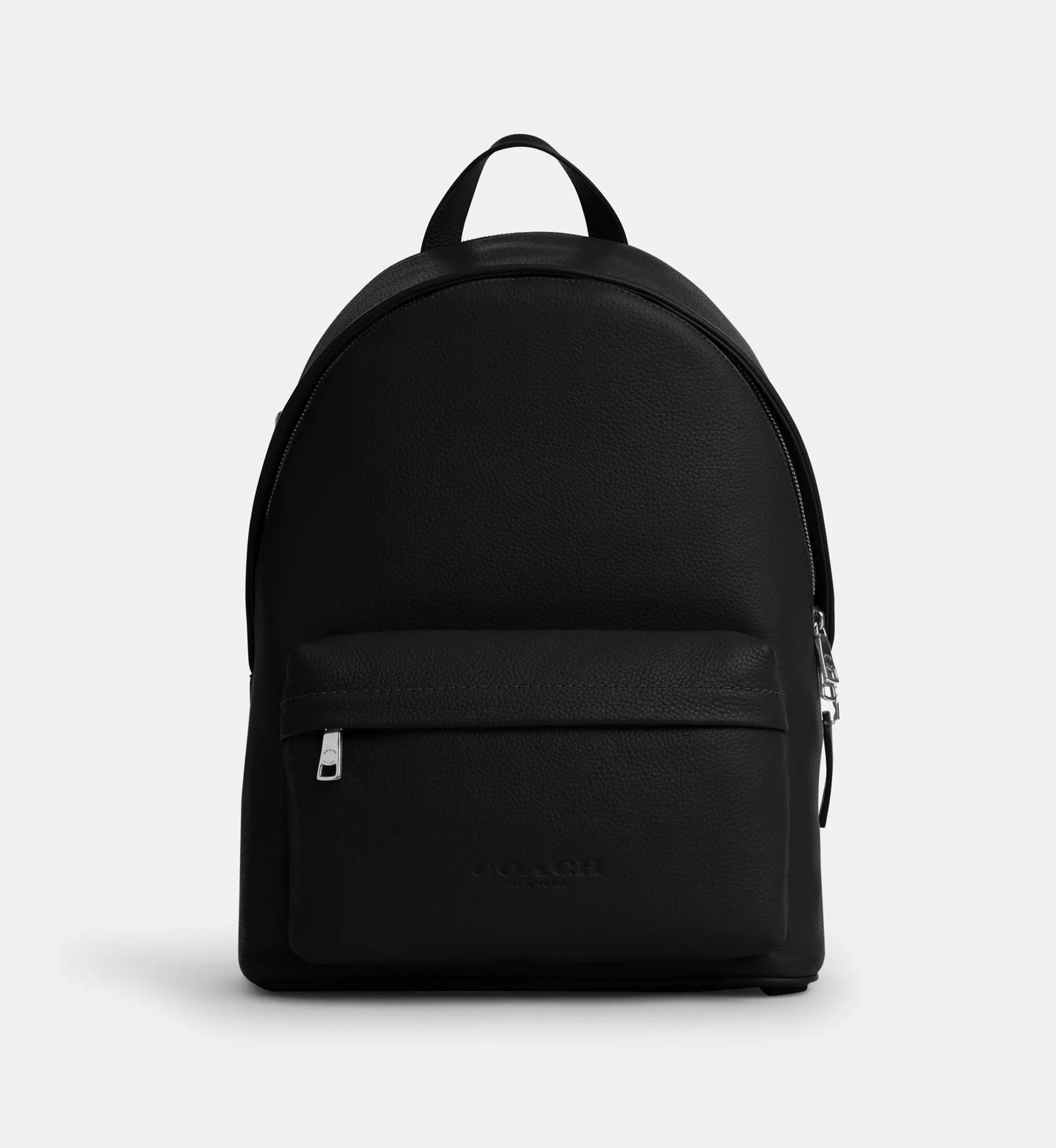 Coach Taylor Backpack 'Pebbled Leather Silver Black'