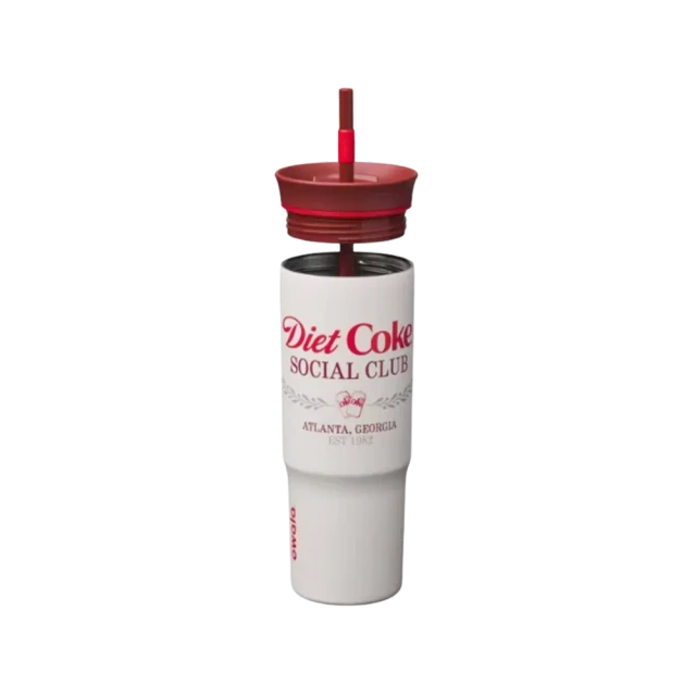 Owala x Diet Coke 24oz Special Edition Stainless Steel Straw Tumbler Diet Coke Social Club