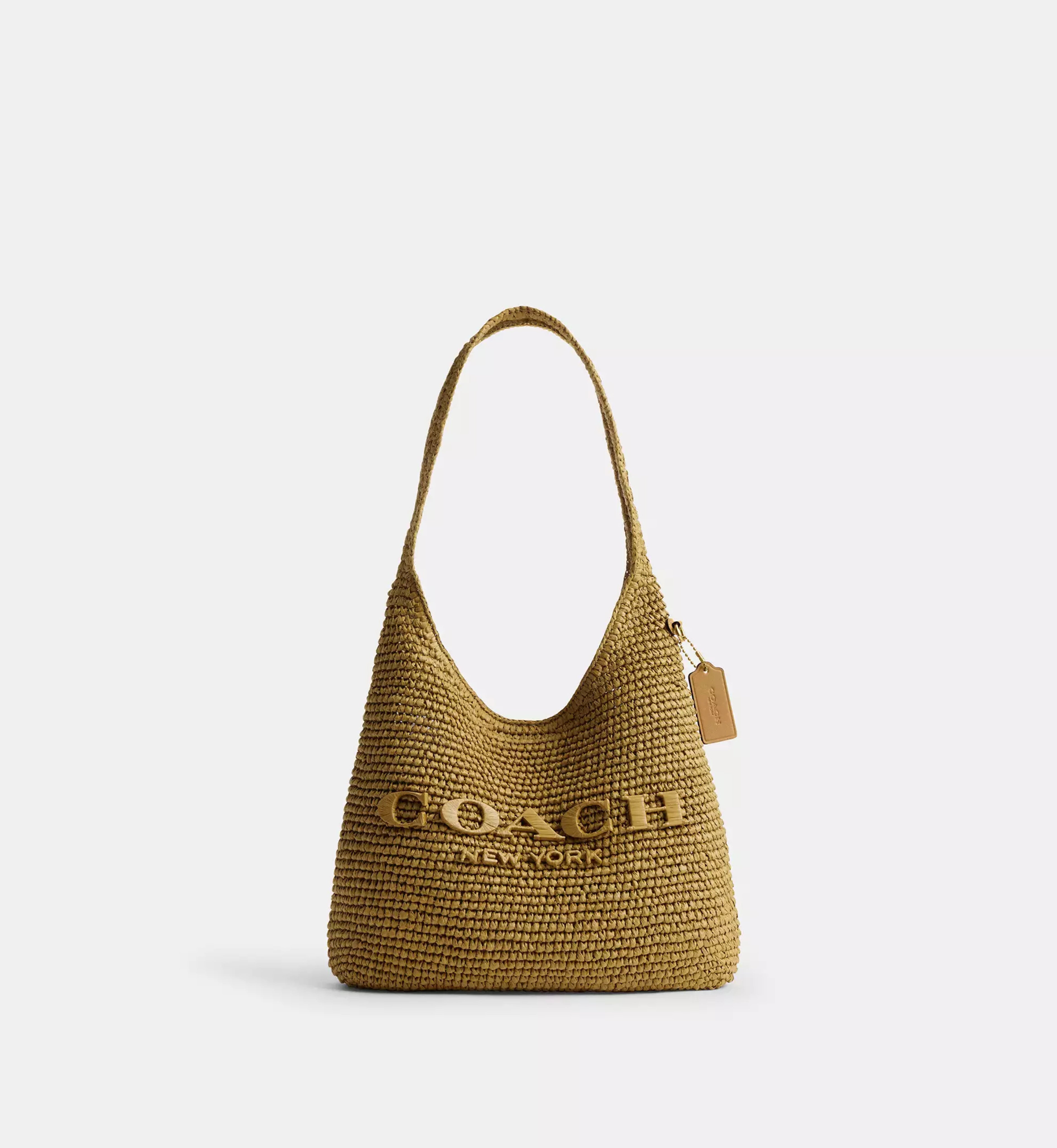 Coach Brooklyn Shoulder Bag 28 'Straw Brass Muted Olive'