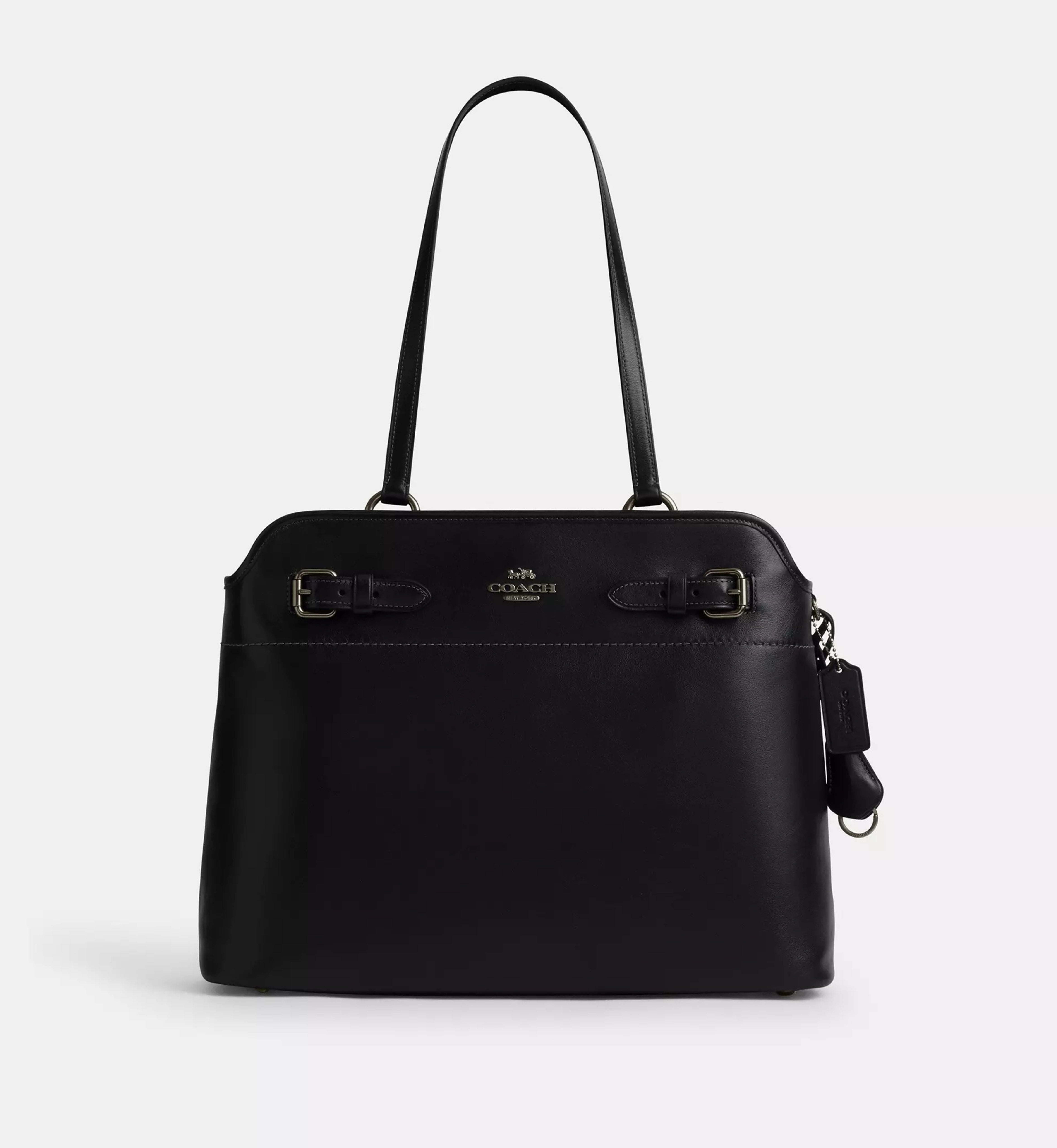 Coach Easton Tote Bag 'Smooth Leather Gunmetal Black'