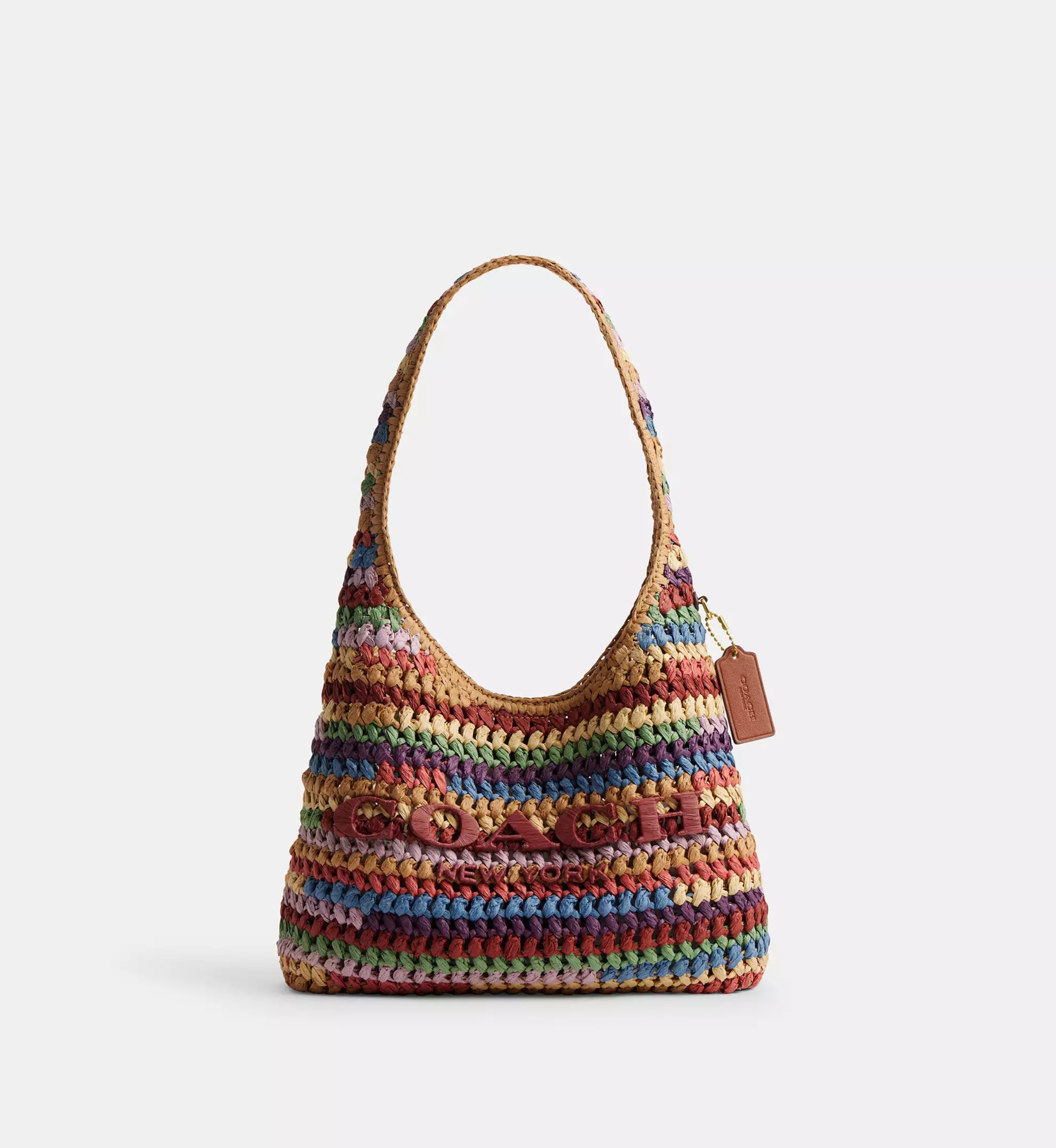 Coach Brooklyn Shoulder Bag 28 'Straw Brass Multi'