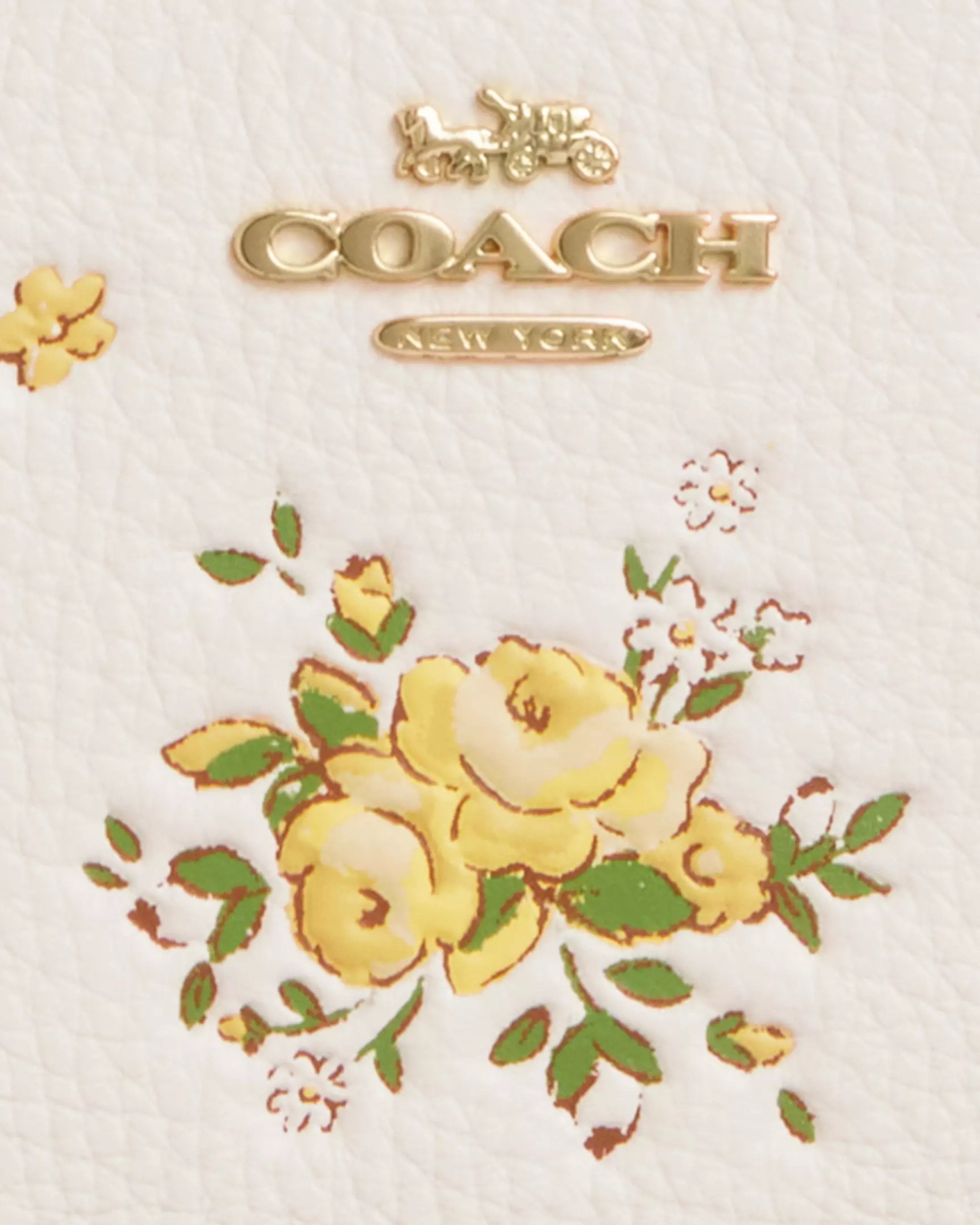 Coach Long Zip Around Wallet With 'Floral Print'