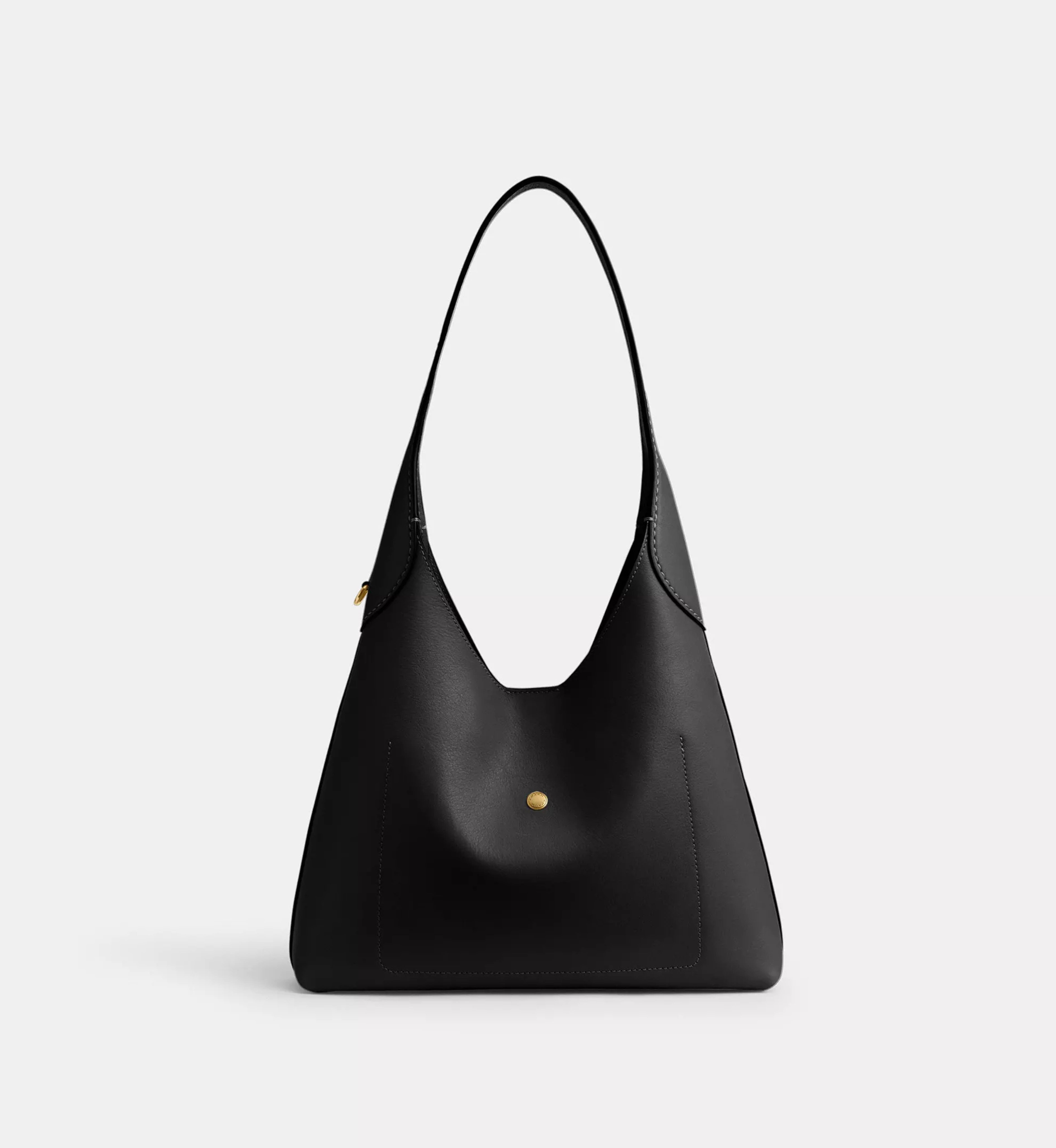 Coach Brooklyn Shoulder Bag 28 'Natural Grain Leather Brass Black'