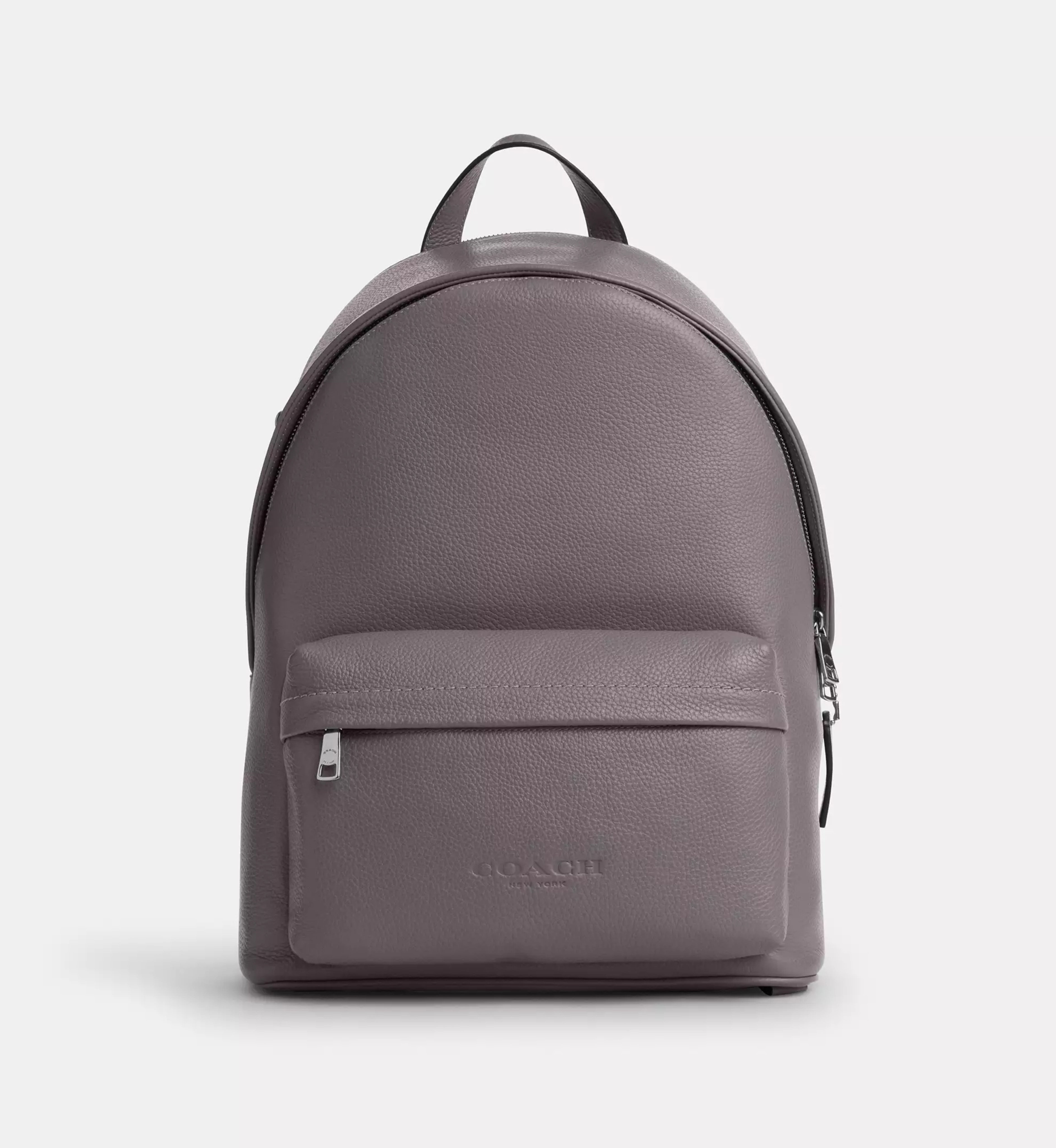 Coach Taylor Backpack 'Pebbled Leather Silver Graphite'