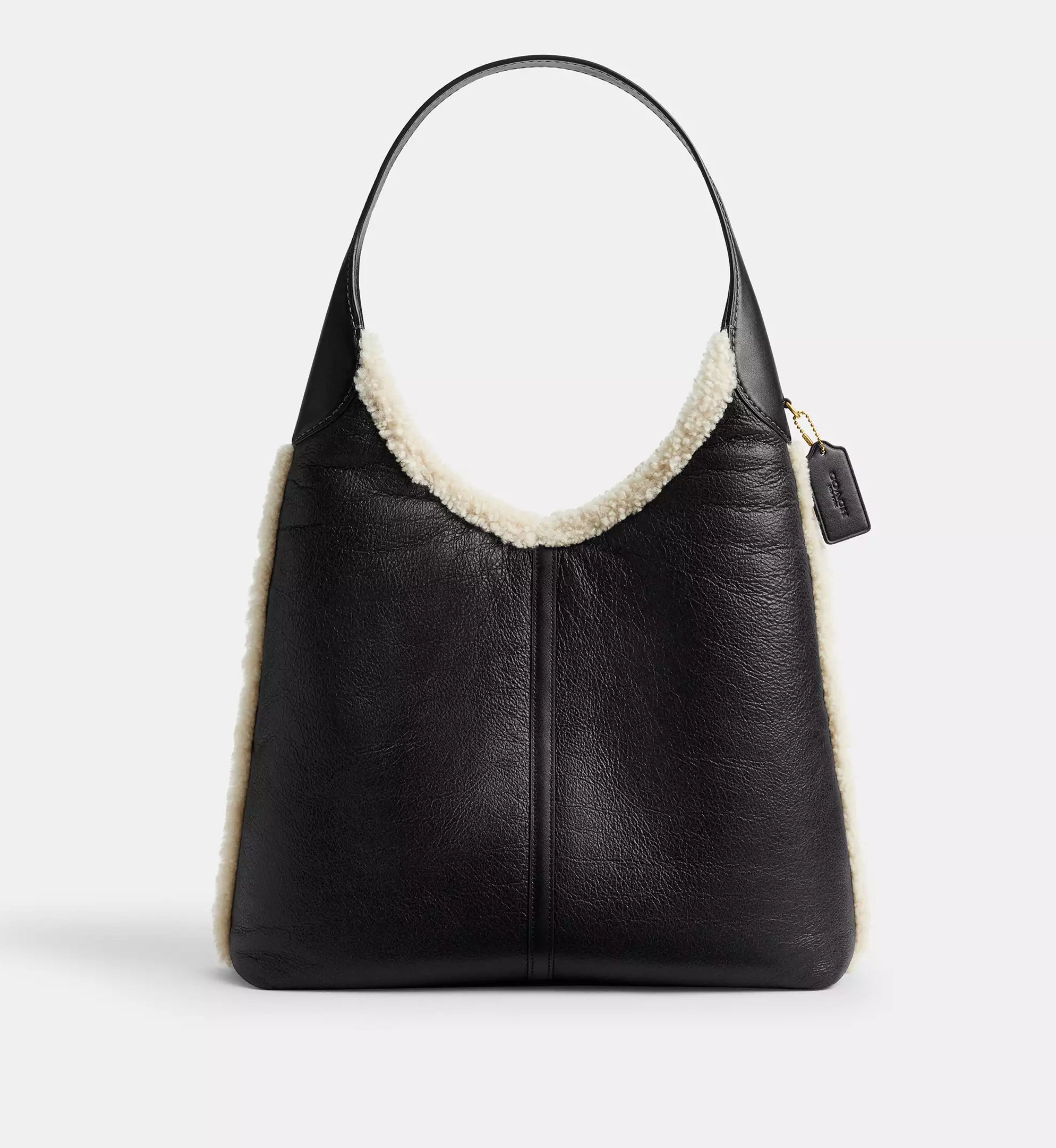 Coach Brooklyn Shoulder Bag 39 In Shearling 'Shearling Brass Black Natural'