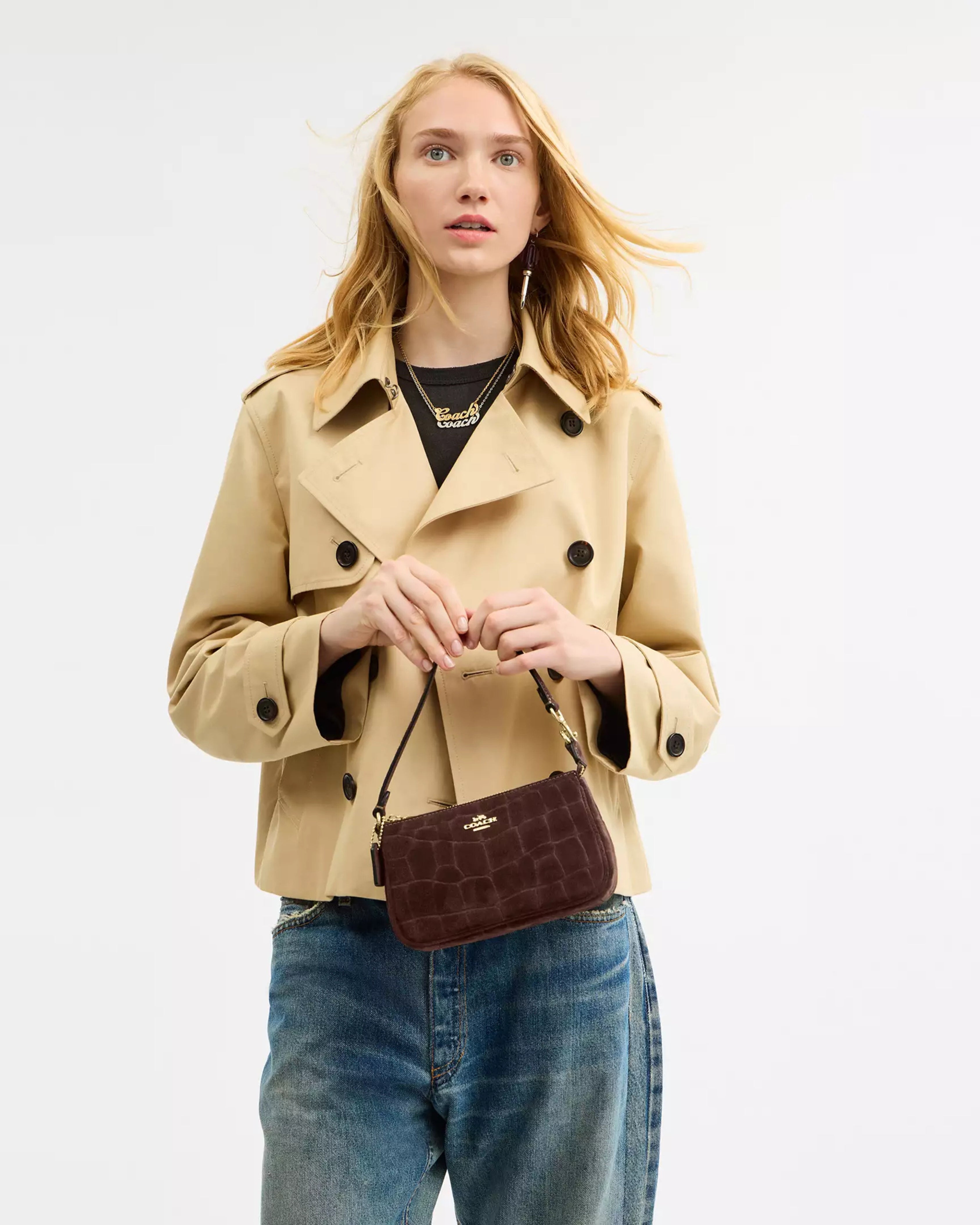 Coach Nolita 19 'Embossed Crocodile/Gold/Maple'