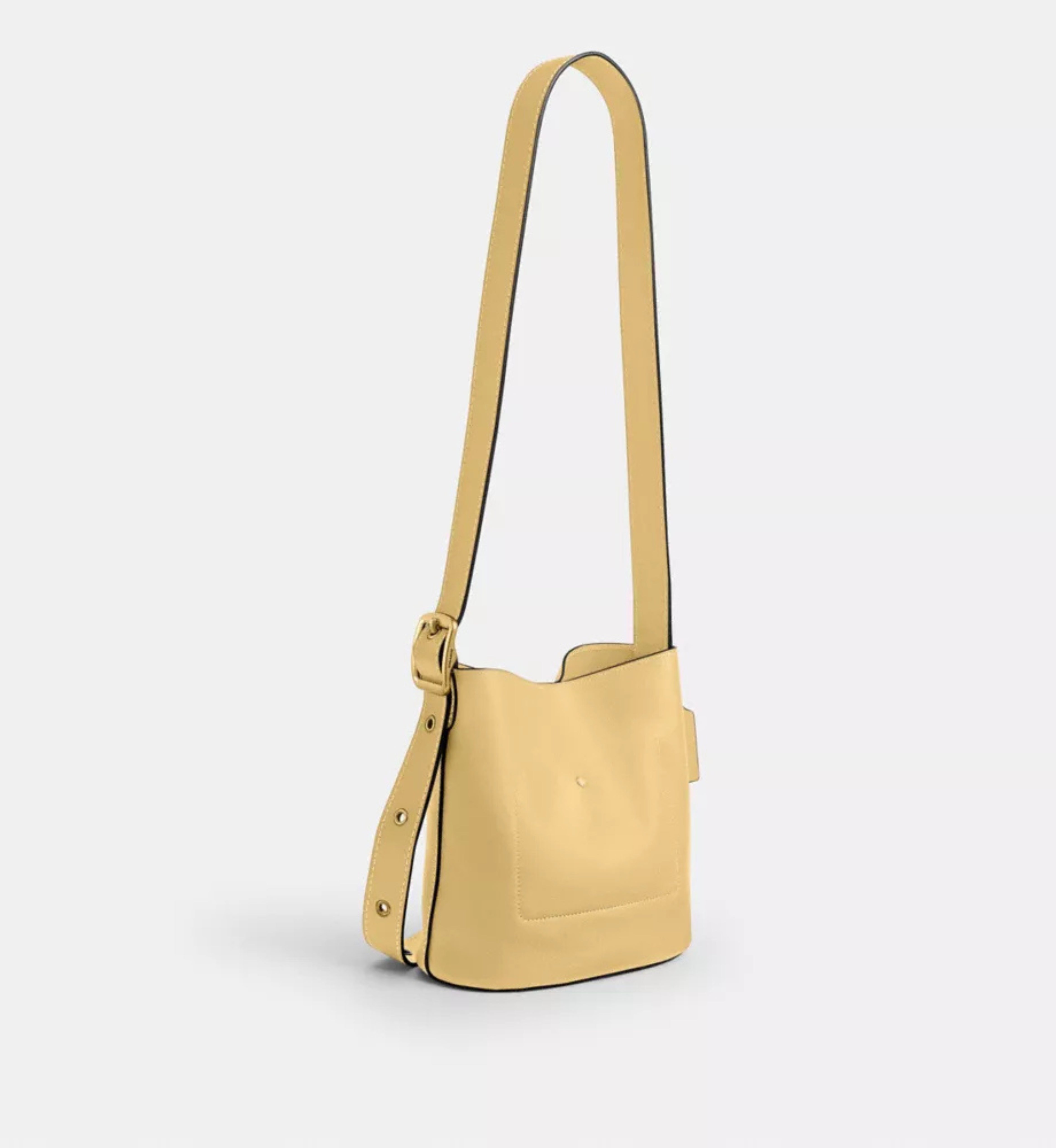 Coach Bleecker Bucket Bag 21 'Smooth Leather Brass Vanilla'