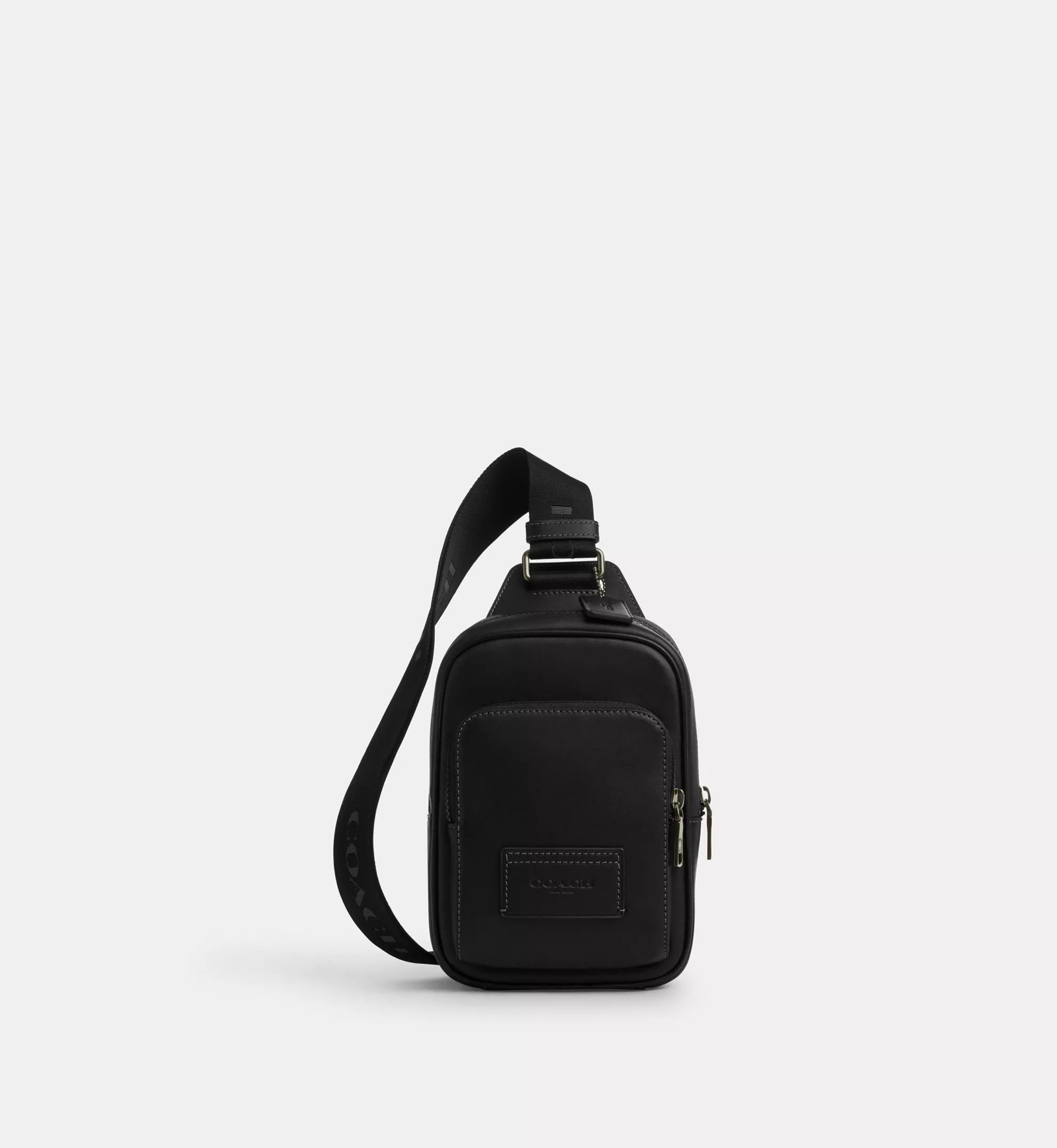 Coach Racer Sling Pack 'Smooth Leather Gunmetal Black'
