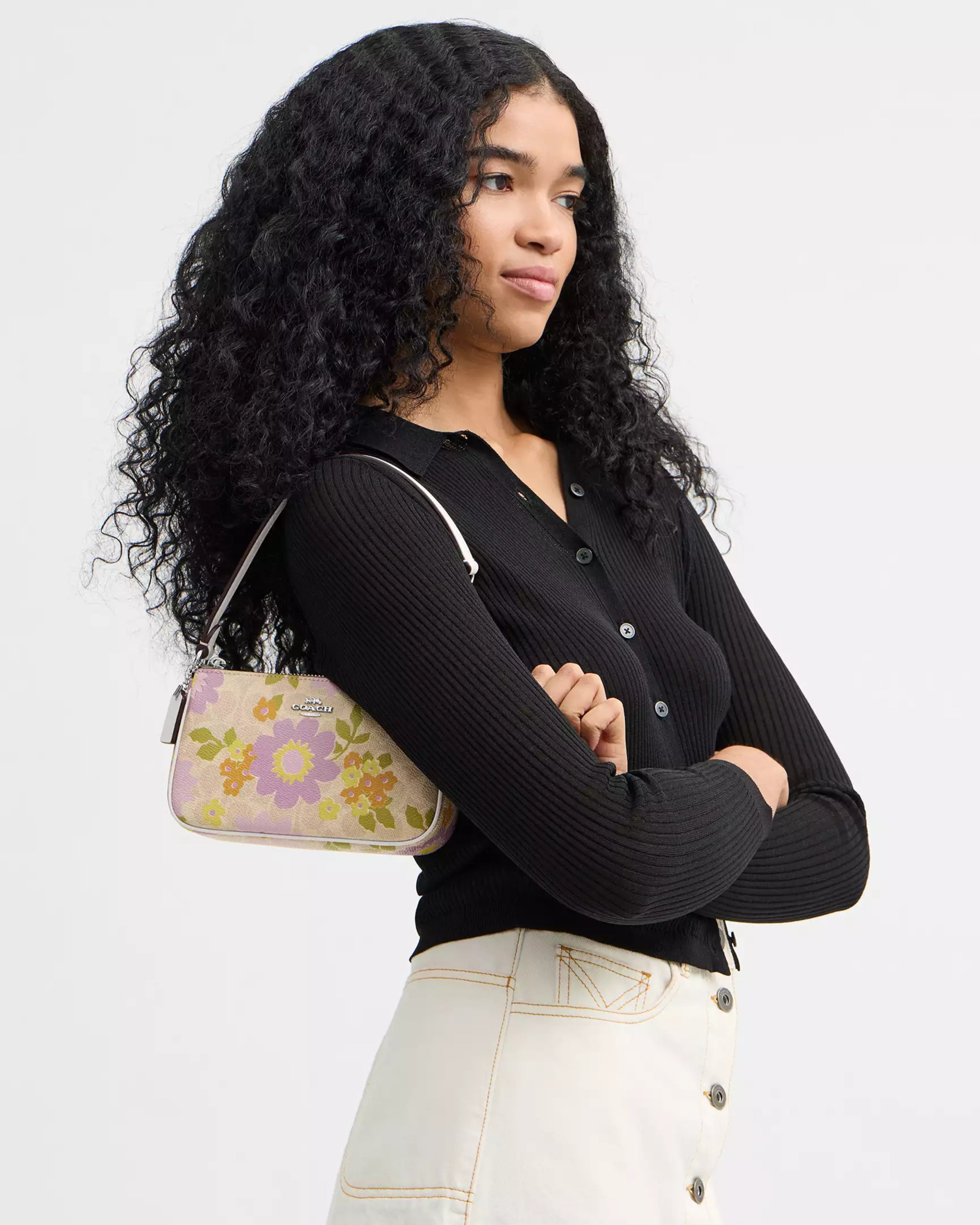 Coach Nolita 19 In Signature Canvas With 'Floral Print'