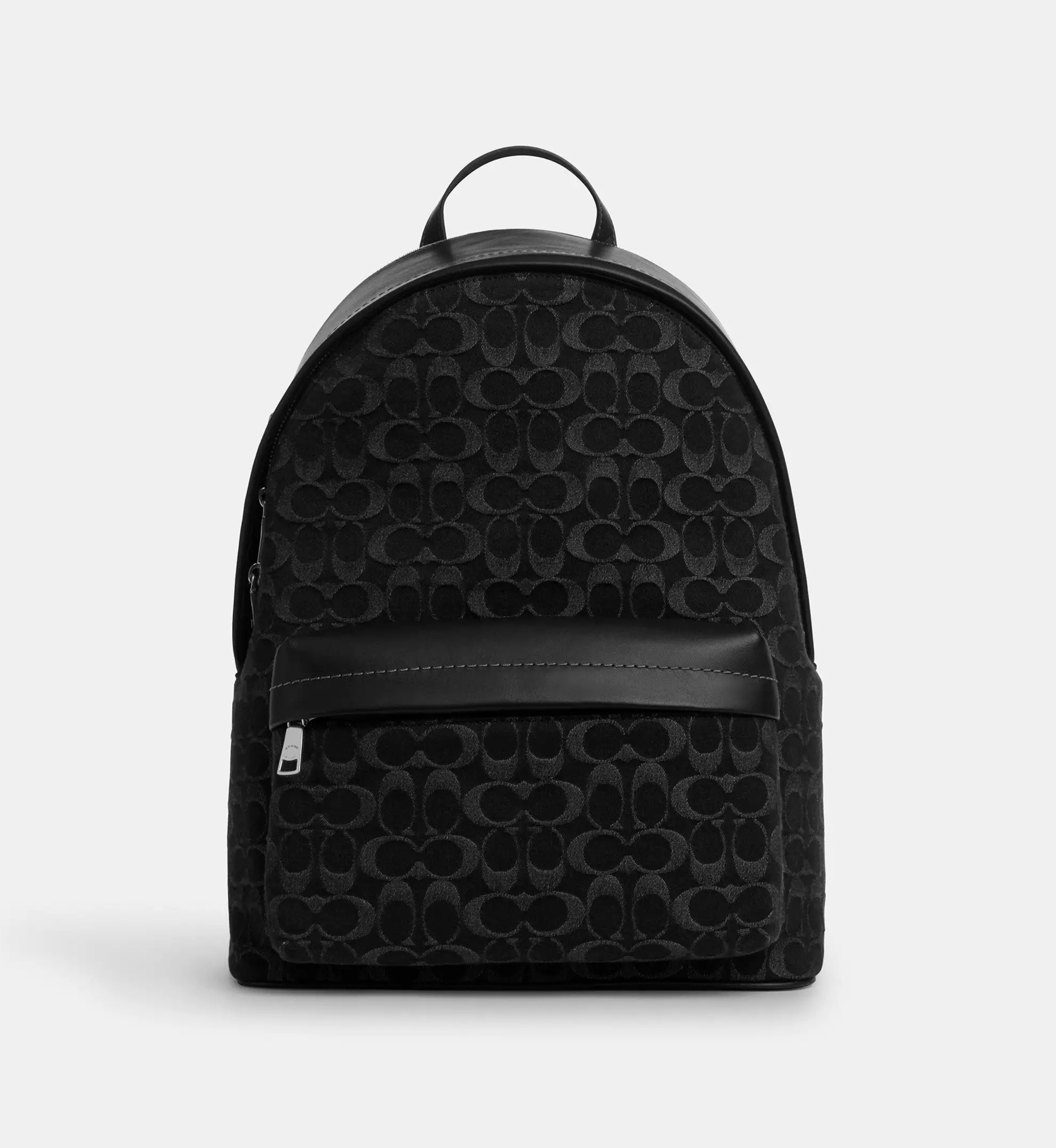 Coach Taylor Backpack In Signature Denim 'Denim Silver Black'