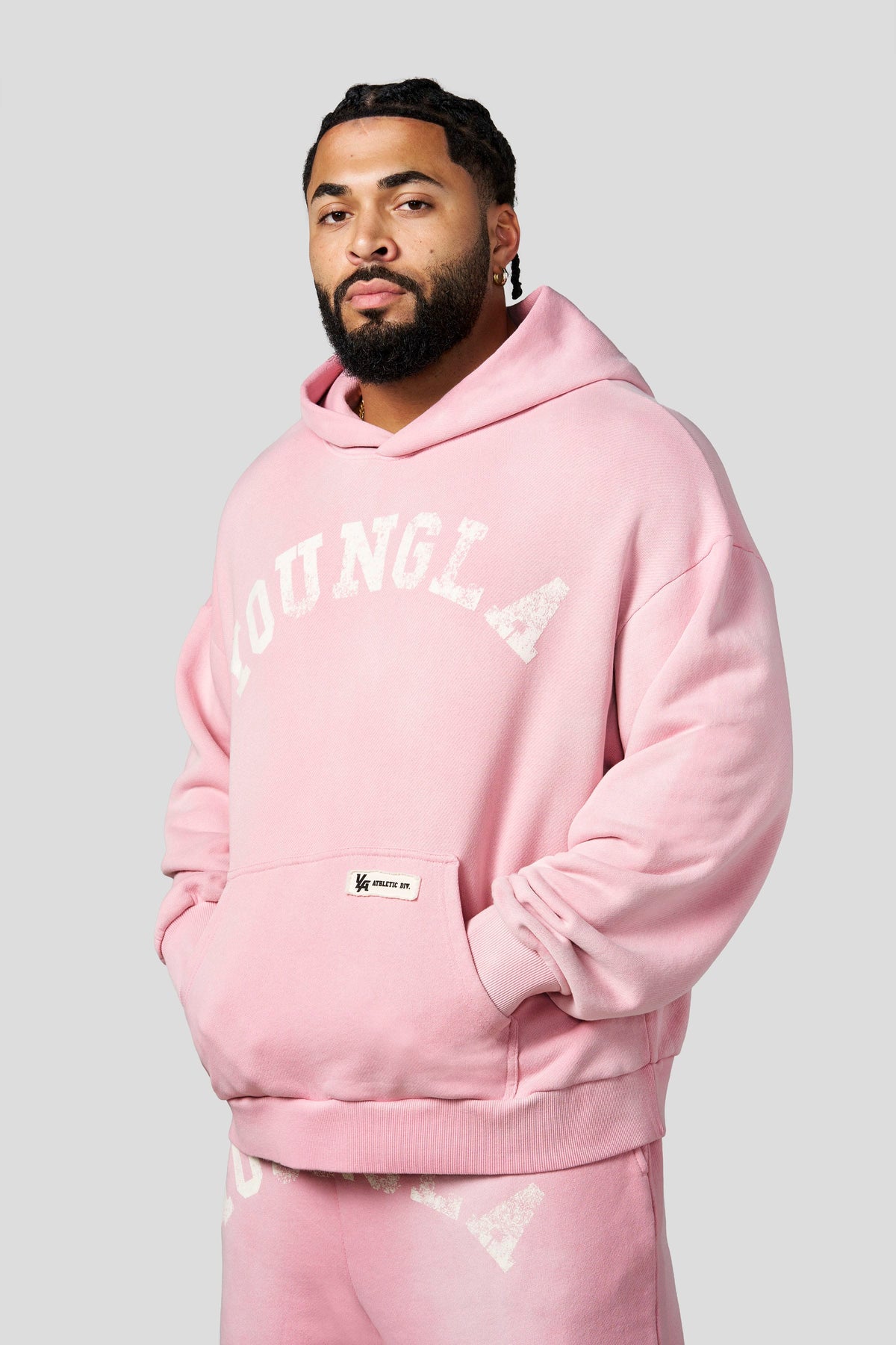 YoungLA 5022 - Arc Collection - Hoodies 'Pink Wash'