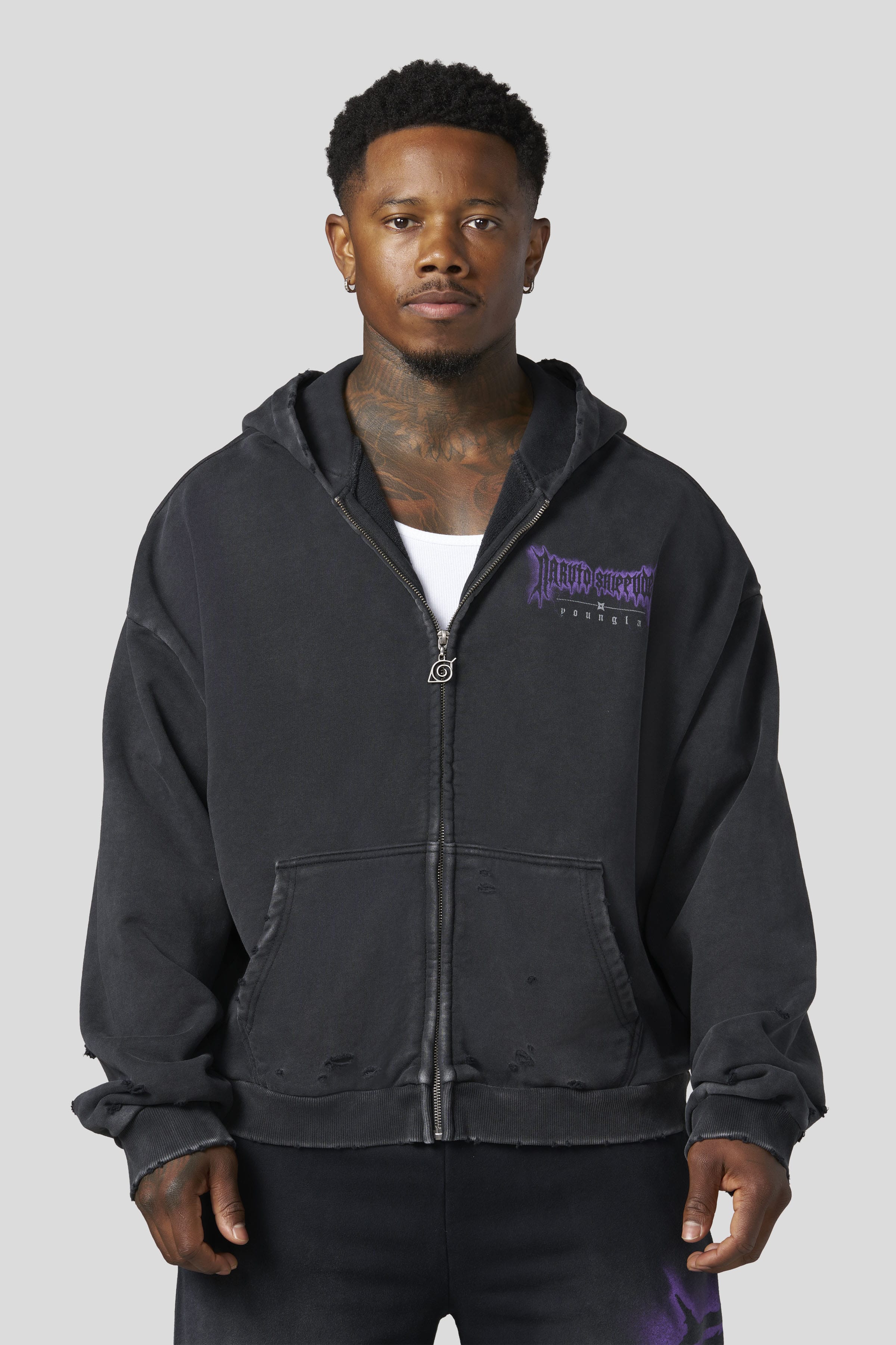 YoungLa 5086 - Naruto Zip-Up Hoodies 'Battle'