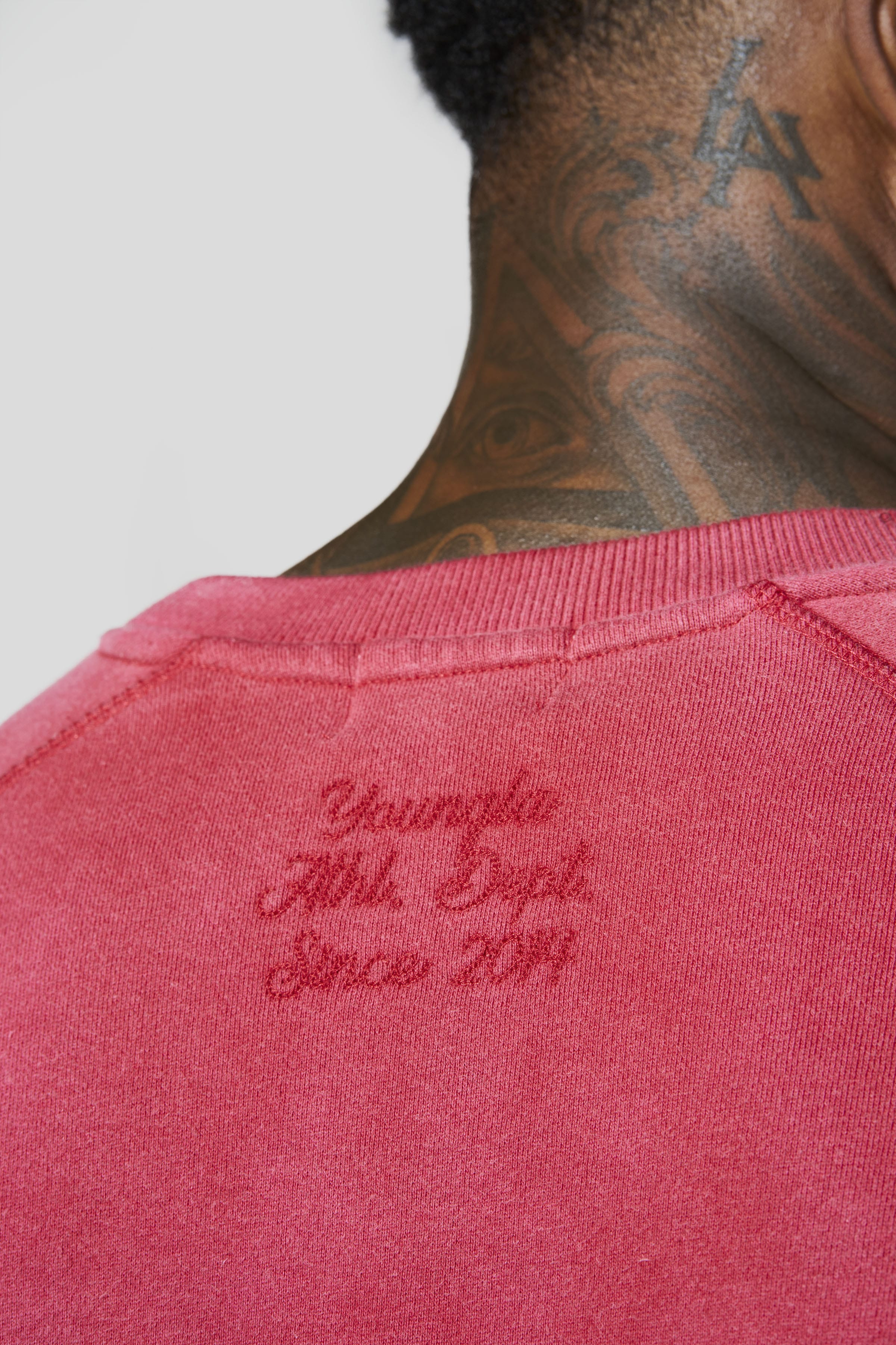 YoungLA 5131 - Golden Era Crewnecks 'Red Wash'