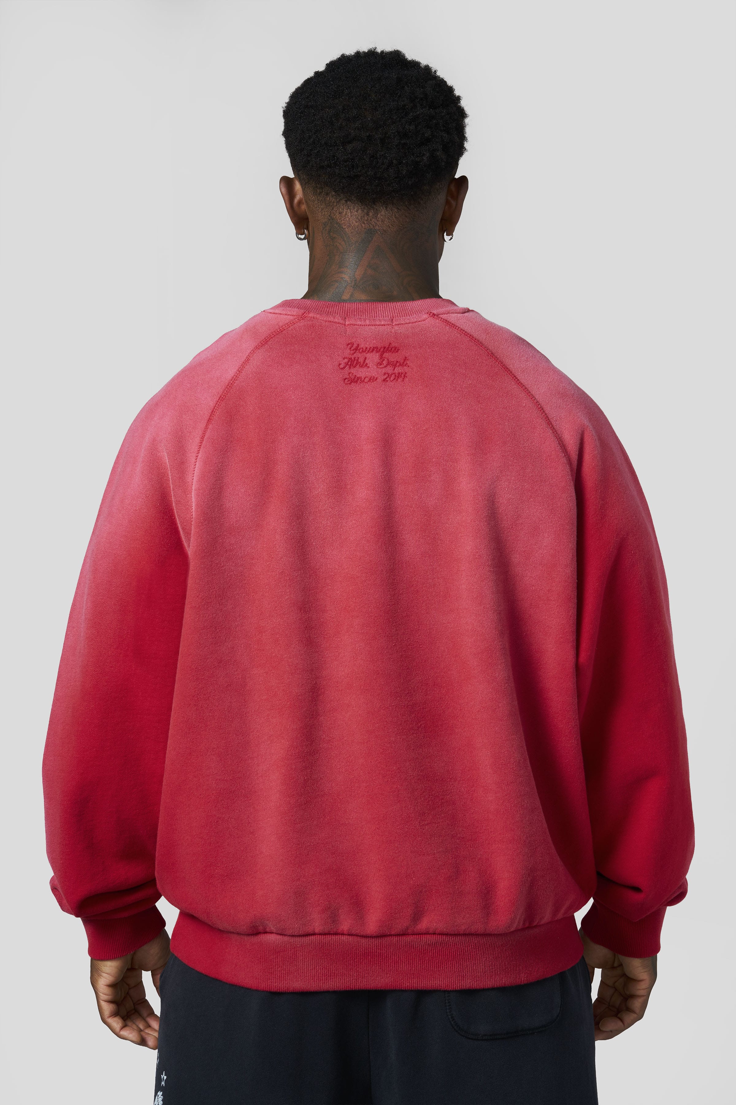 YoungLA 5131 - Golden Era Crewnecks 'Red Wash'