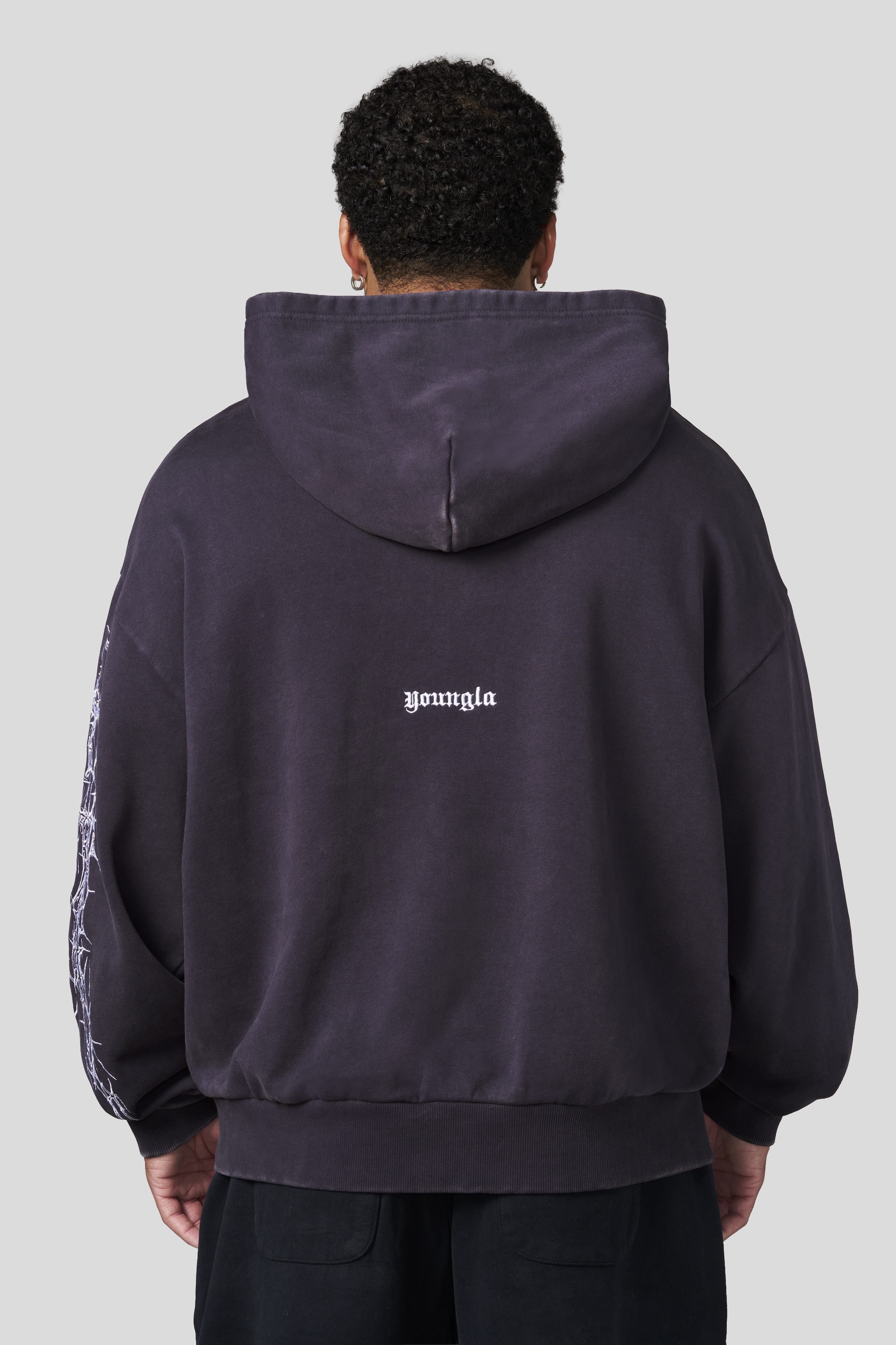 YoungLA 5234 - Sigil Crest Hoodies 'Purple Wash'