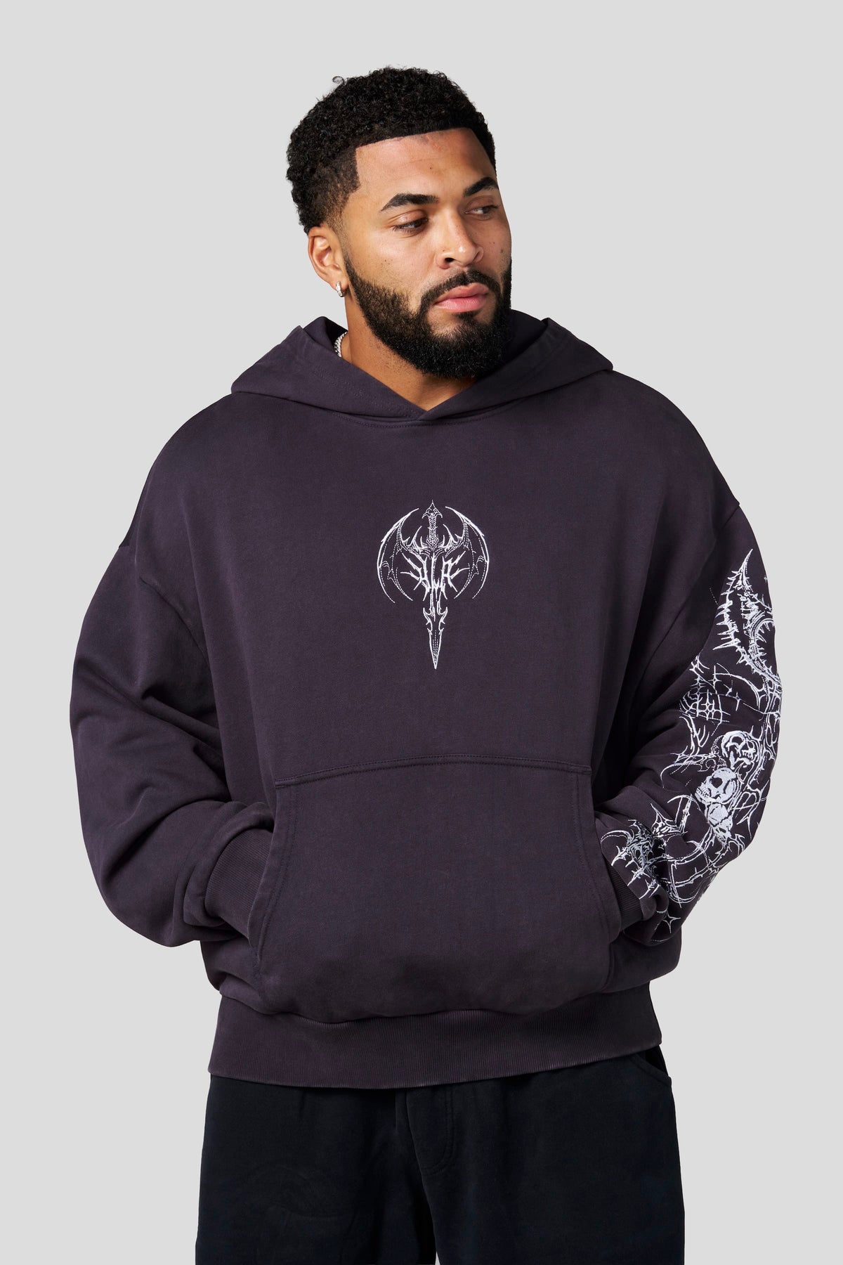YoungLA 5234 - Sigil Crest Hoodies 'Purple Wash'