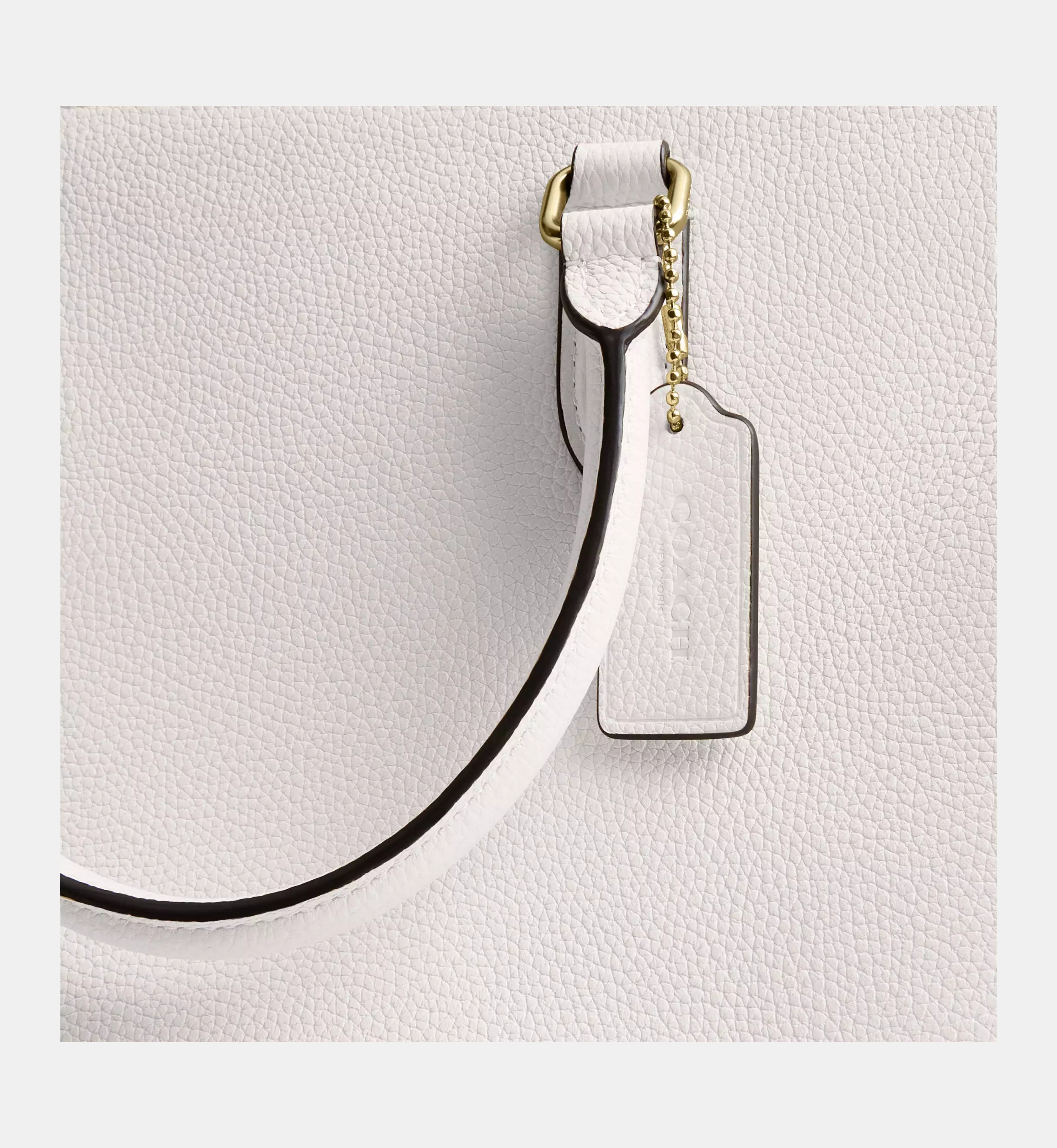 Coach Maggie Tote Bag 'Pebbled Leather Gold Chalk'