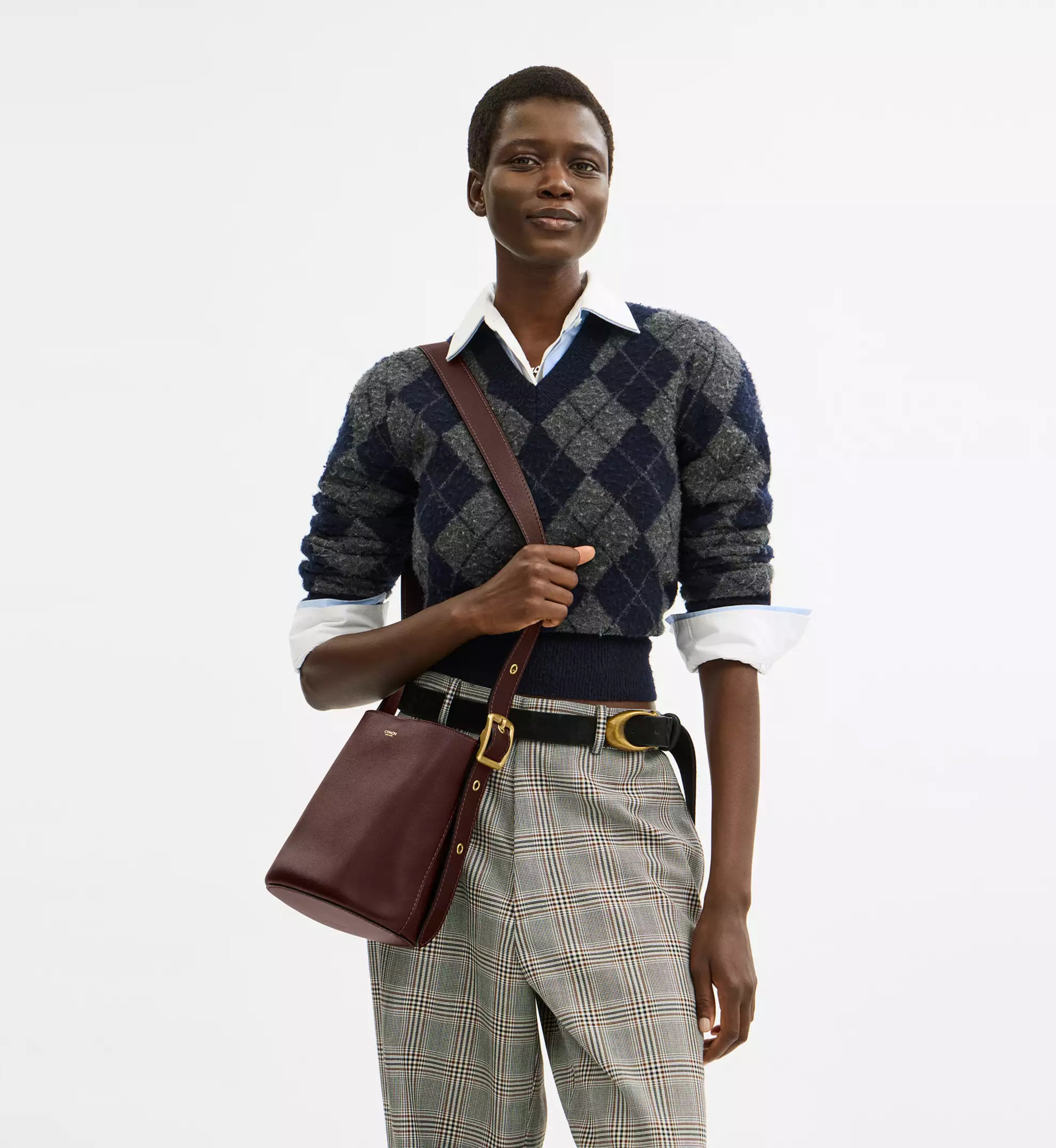 Coach Bleecker Bucket Bag 21 'Smooth Leather Brass Maple'