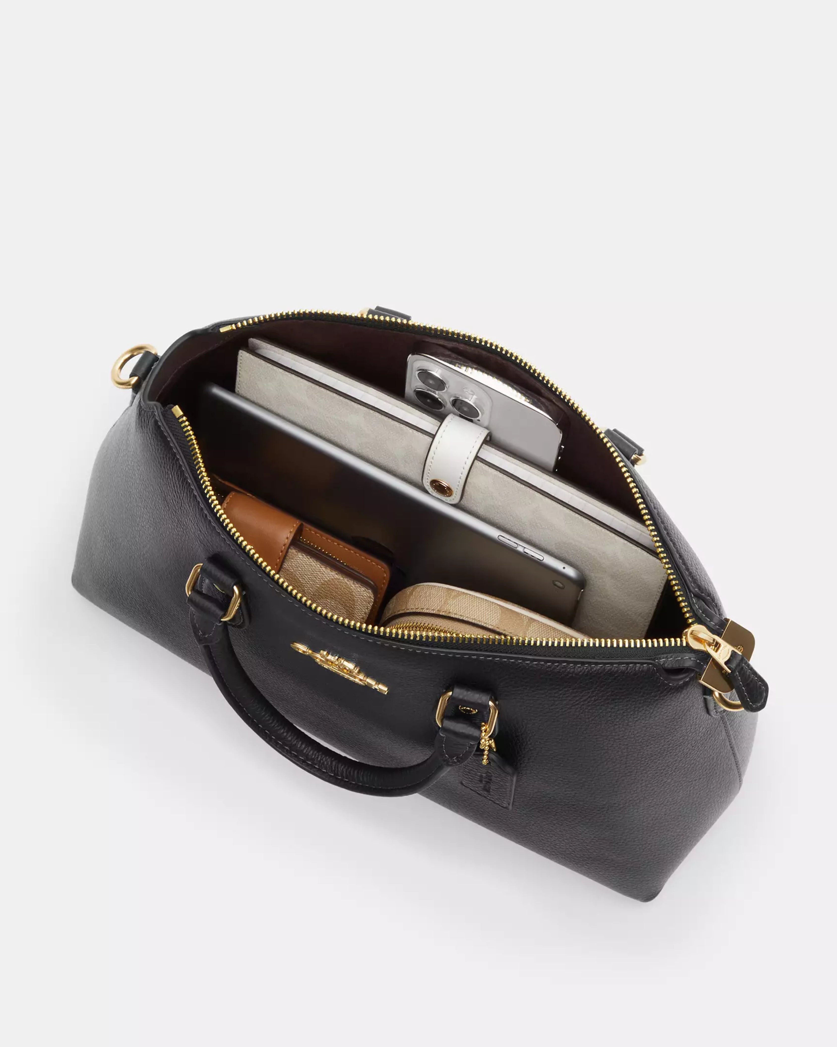 Coach Georgia Satchel Bag In Signature Canvas