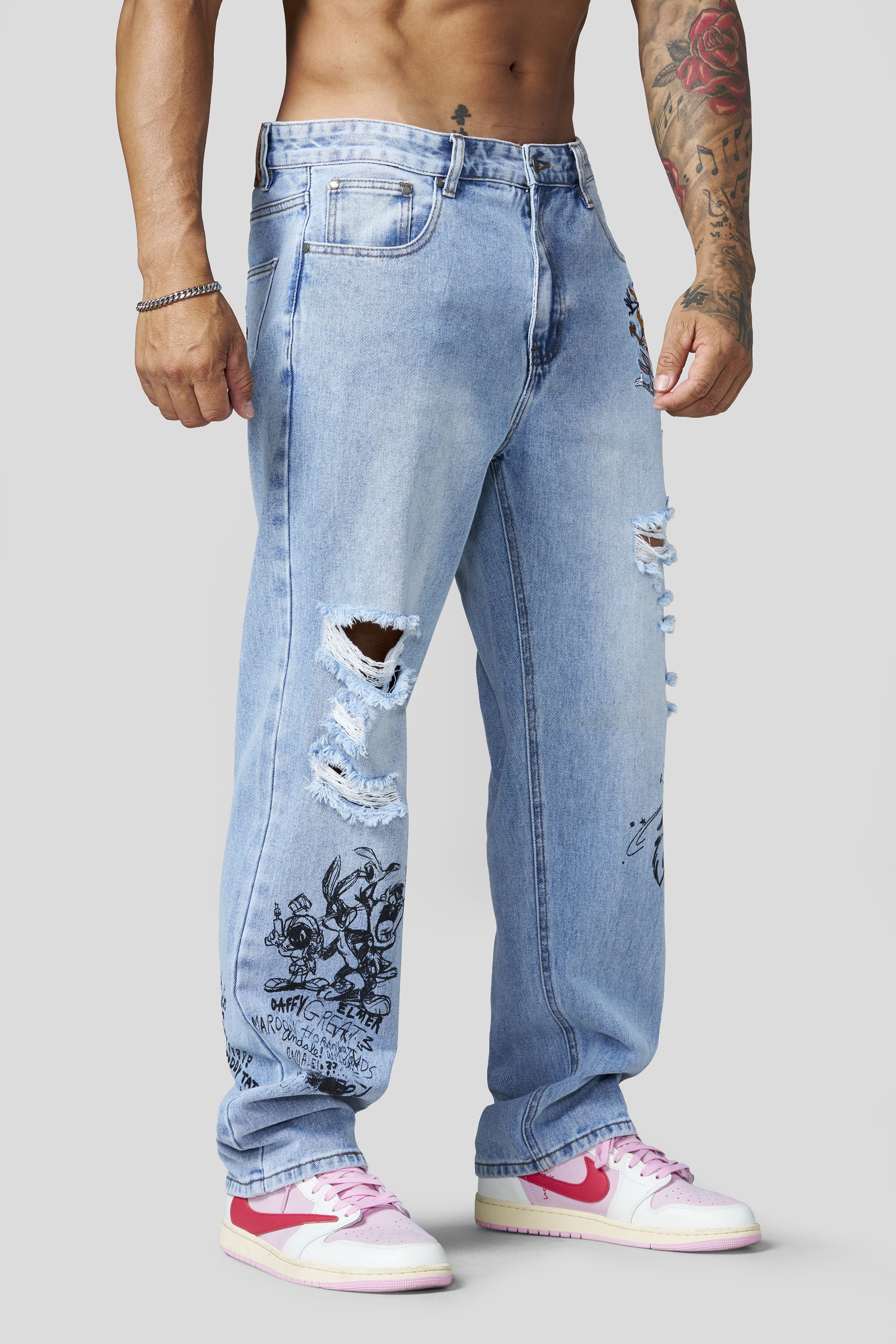 Young La 6035 - Looney Tunes Denim Jeans 'Blue Wash'