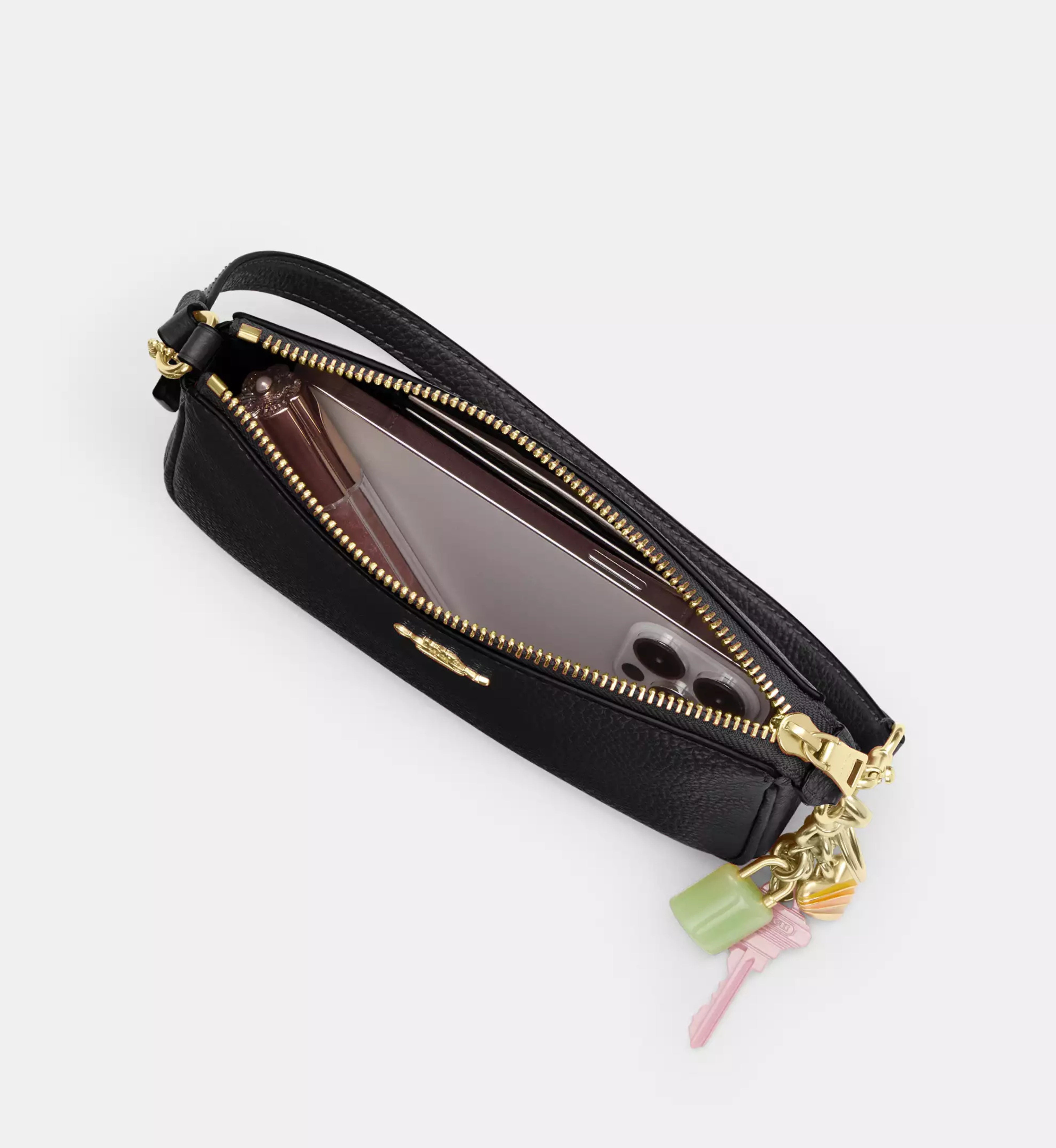 Coach Nolita 19 'Pebbled Leather Gold Black'