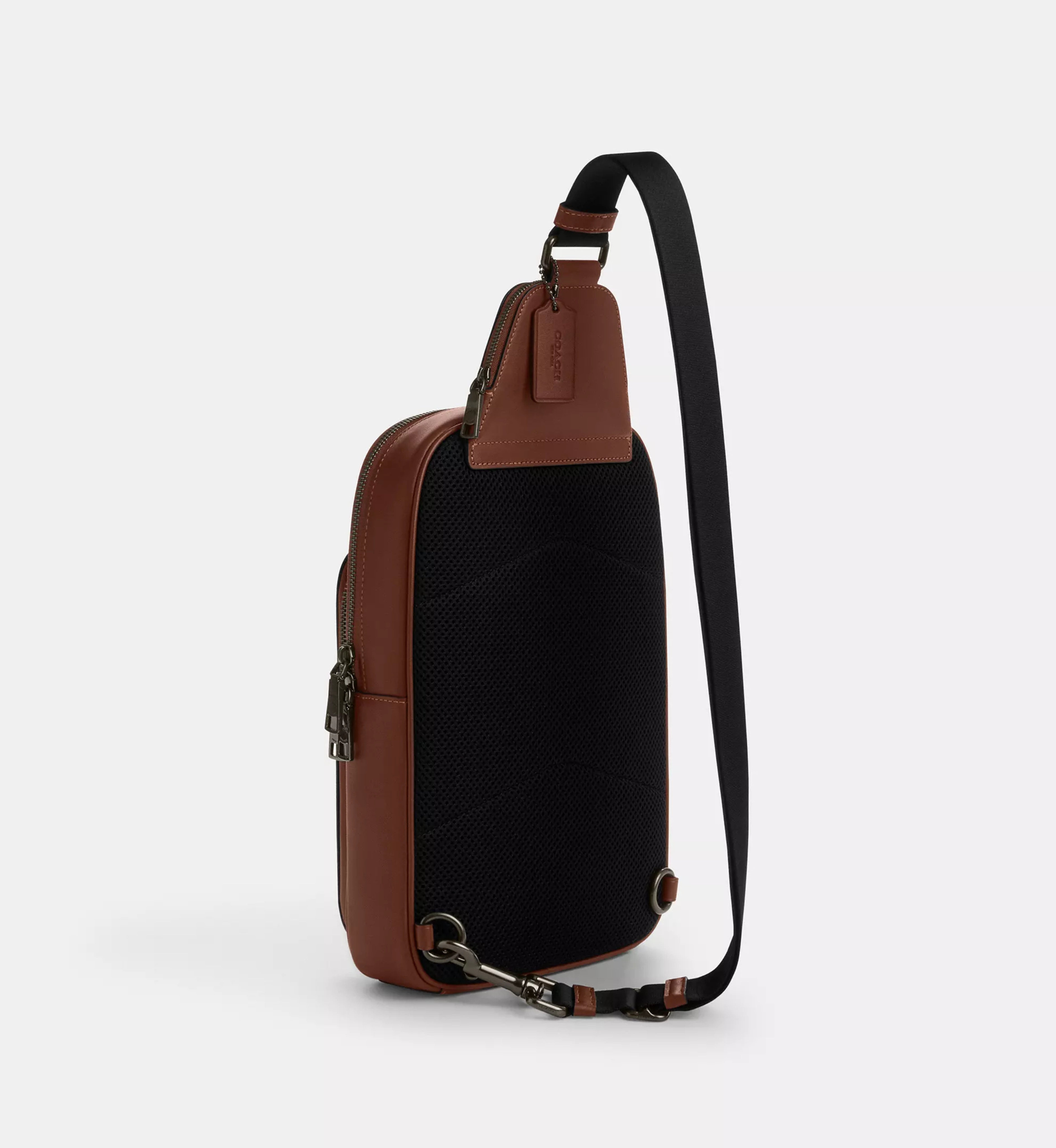 Coach Ethan Pack In Signature Canvas 'Signature Canvas Gunmetal Tan Vintage Brown'