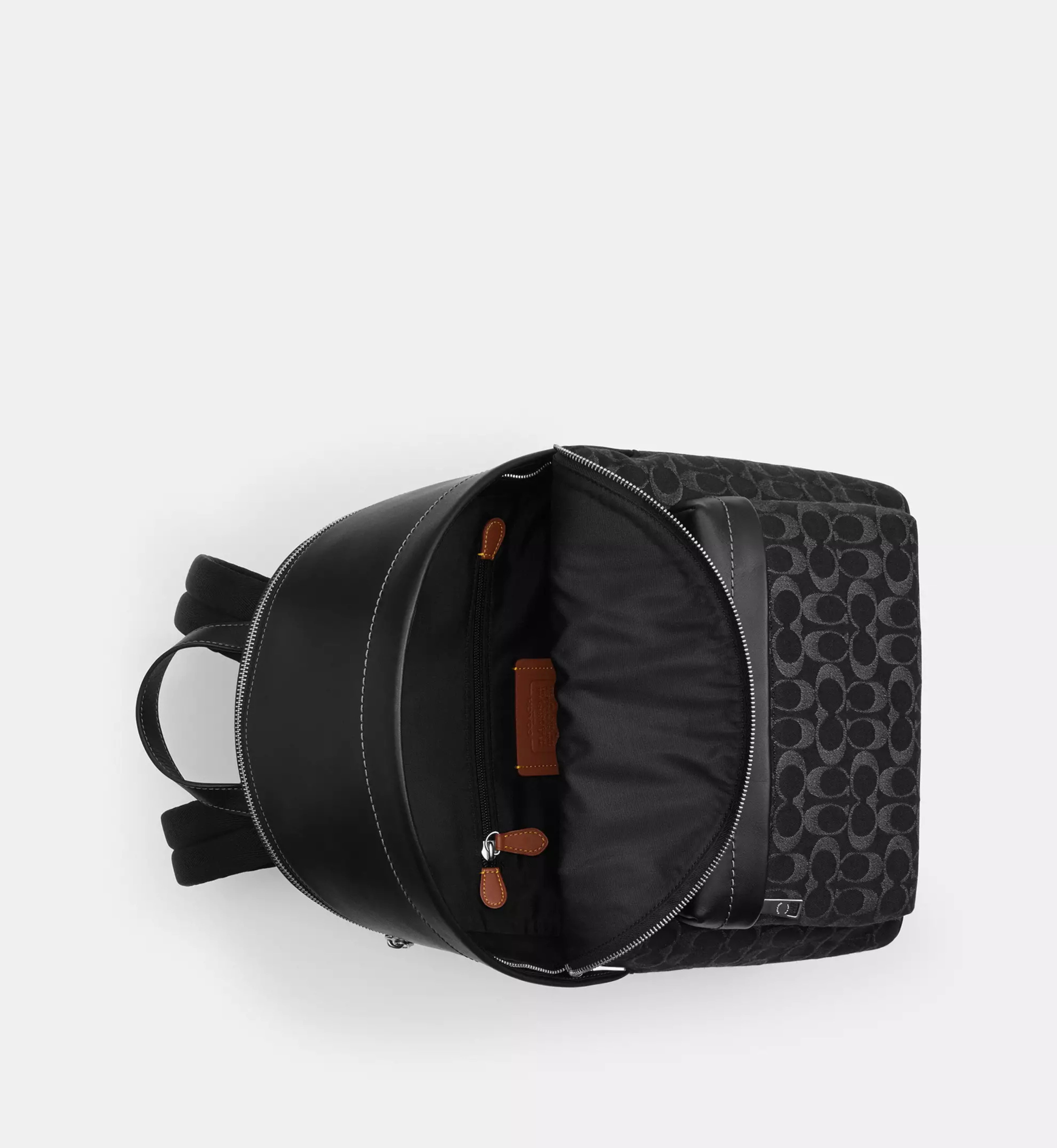 Coach Taylor Backpack In Signature Denim 'Denim Silver Black'