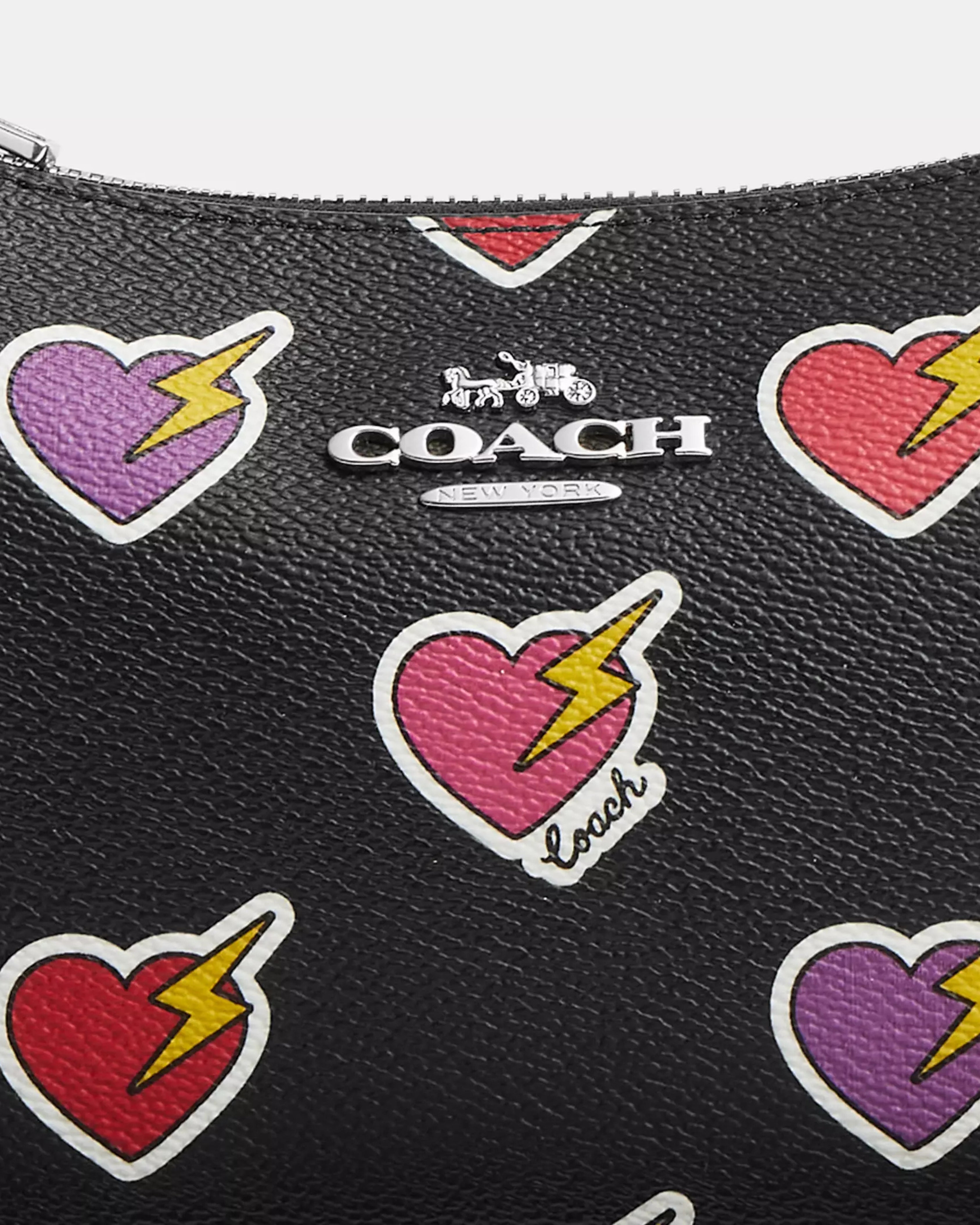 Coach Teri Shoulder Bag With 'Heart Bolt Print'