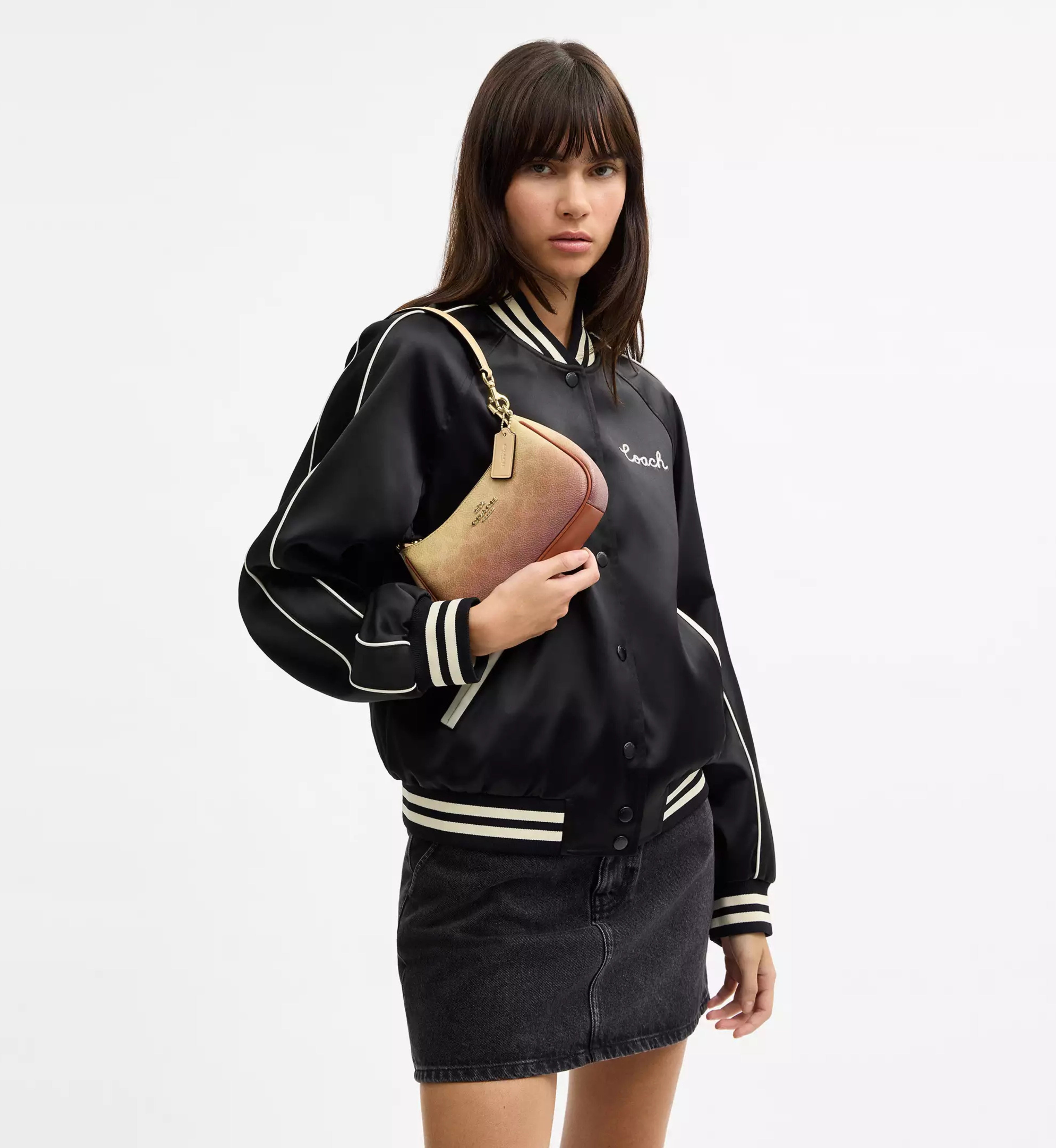 Coach Teri Mini Crossbody Bag In Ombre Signature Canvas 'Signature Canvas Gold Sunset'