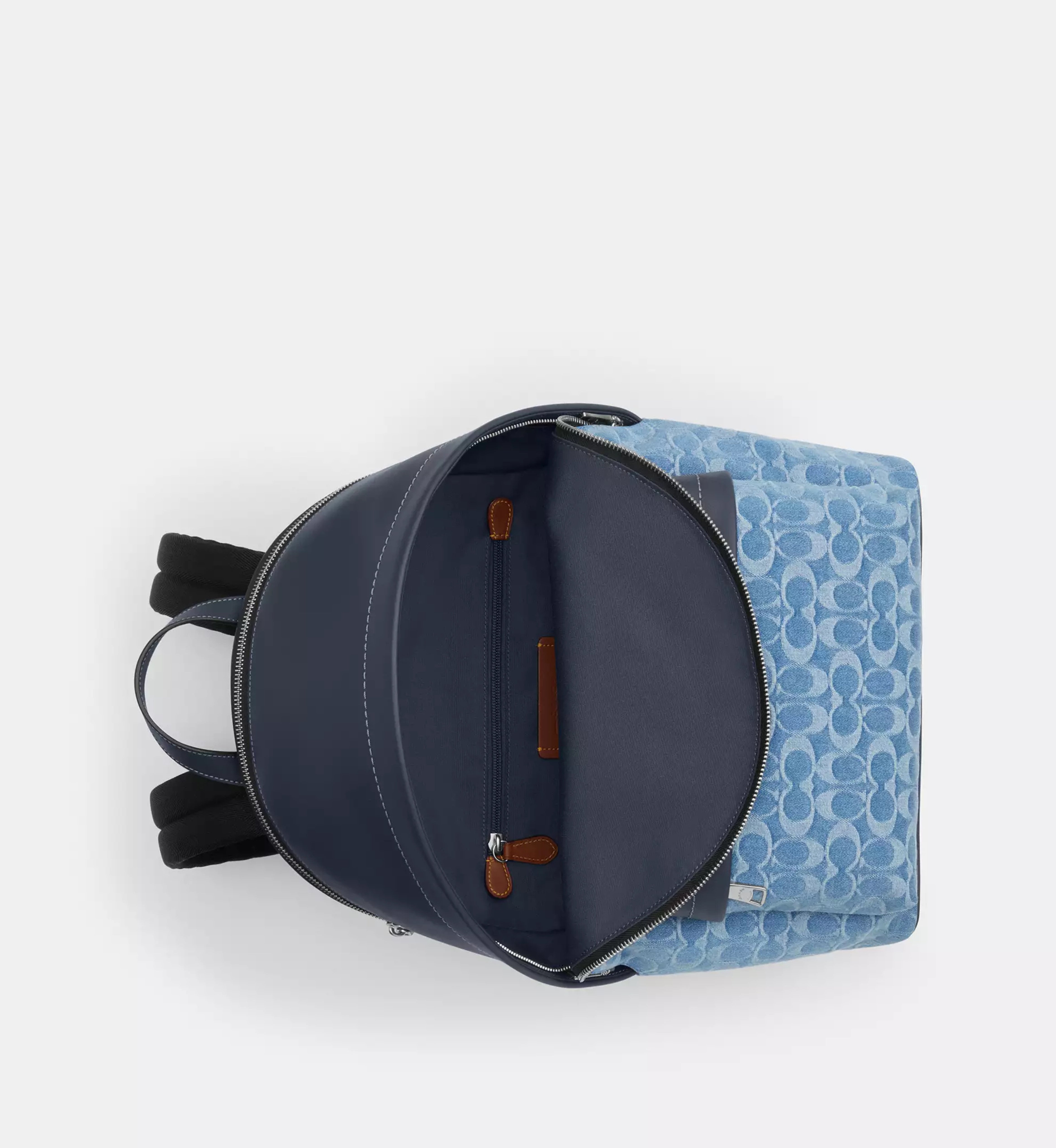 Coach Taylor Backpack In Signature Denim 'Denim Silver Denim'