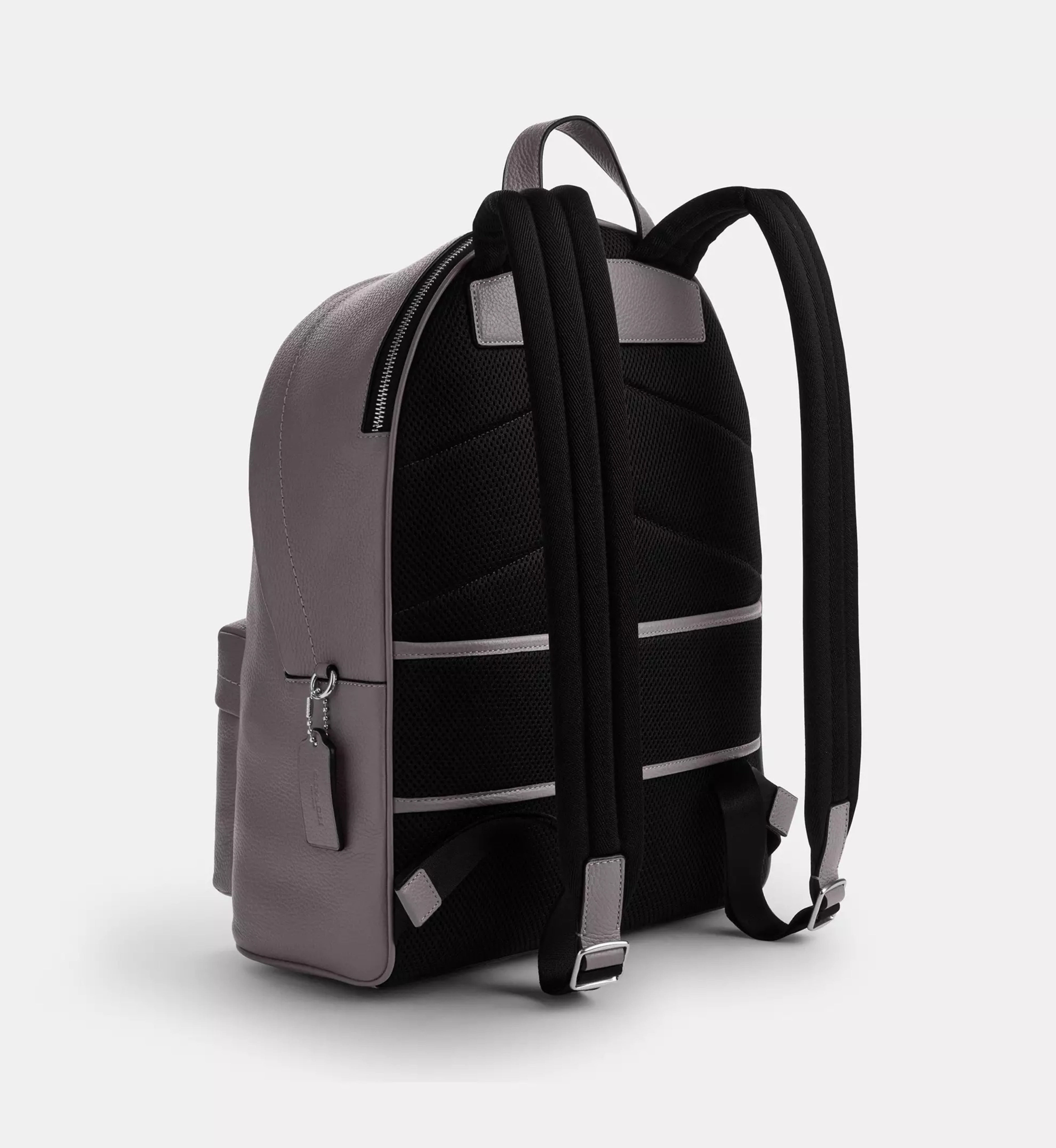 Coach Taylor Backpack 'Pebbled Leather Silver Graphite'