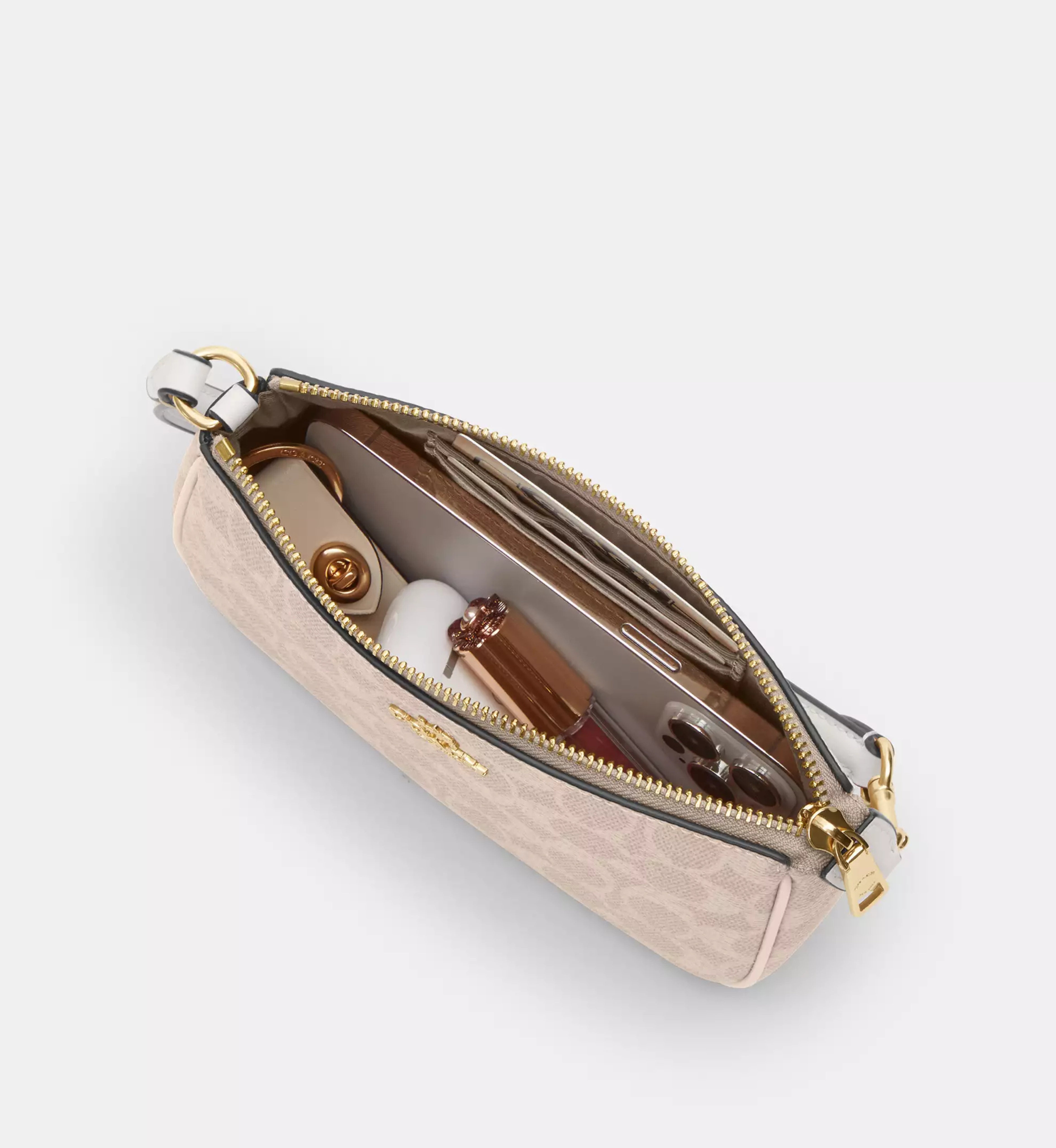 Coach Nolita 19 In Signature Canvas 'Signature Canvas Gold Sand Chalk'