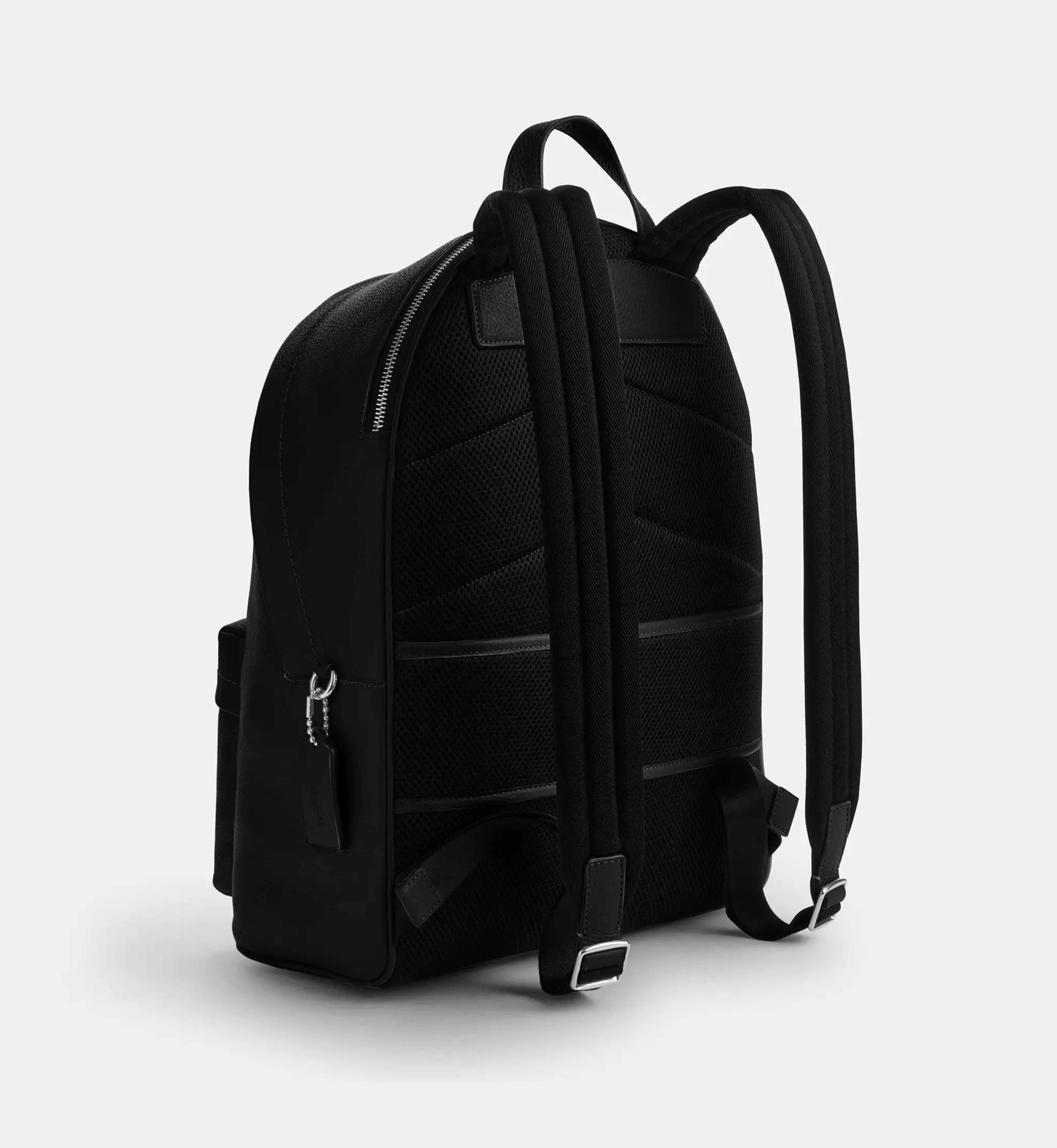 Coach Taylor Backpack 'Pebbled Leather Silver Black'