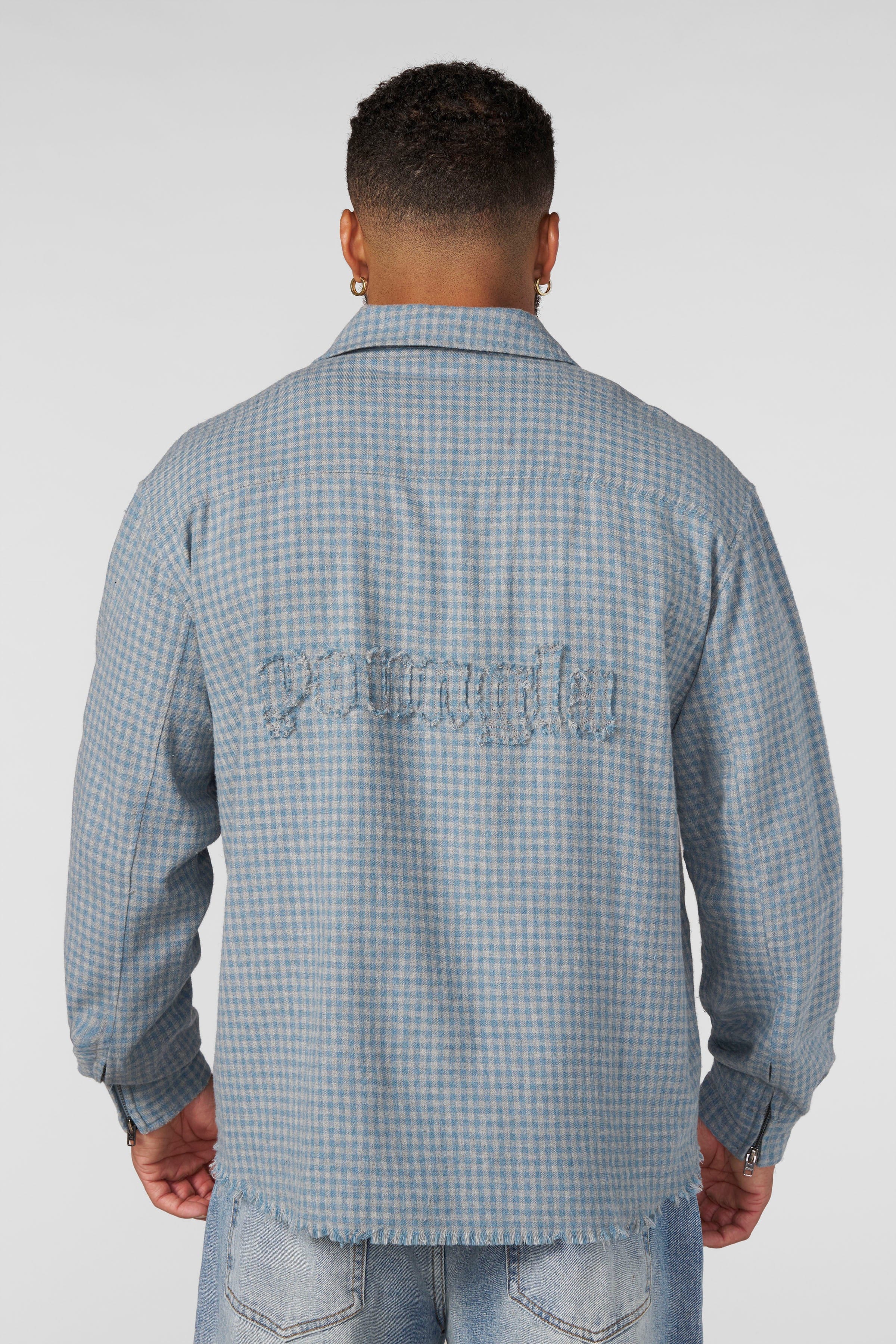 Young La 8081 - Country Club Zip-up Flannels 'Slate Check'