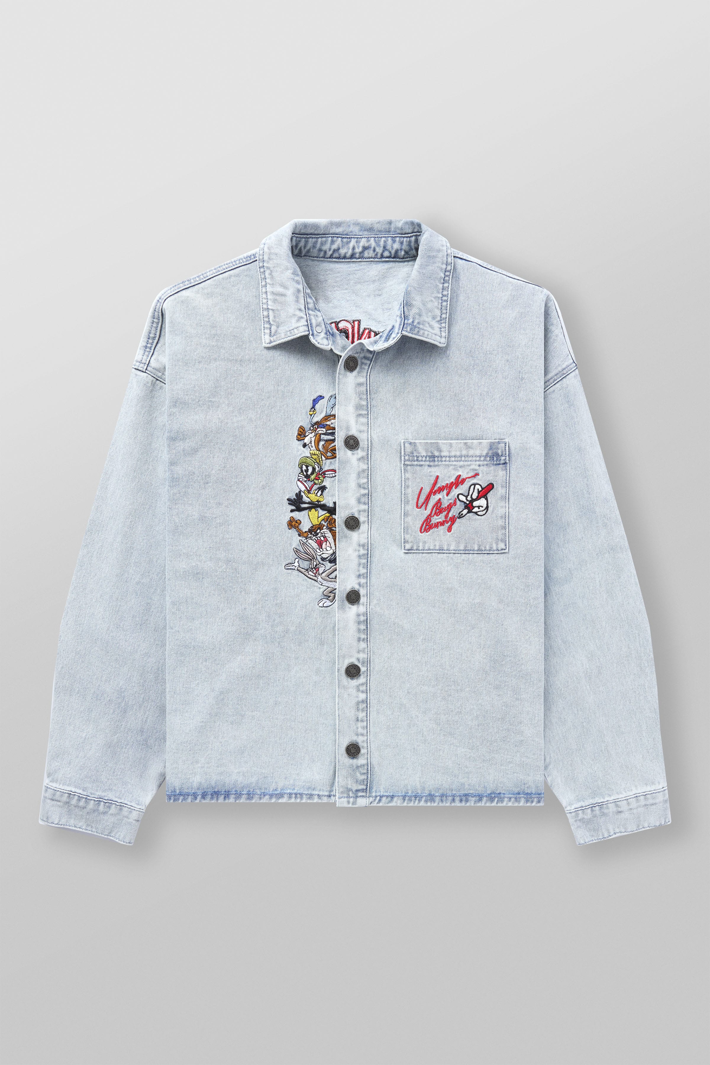 Young La 8112 - Looney Tunes Denim Shirt 'Blue Wash'