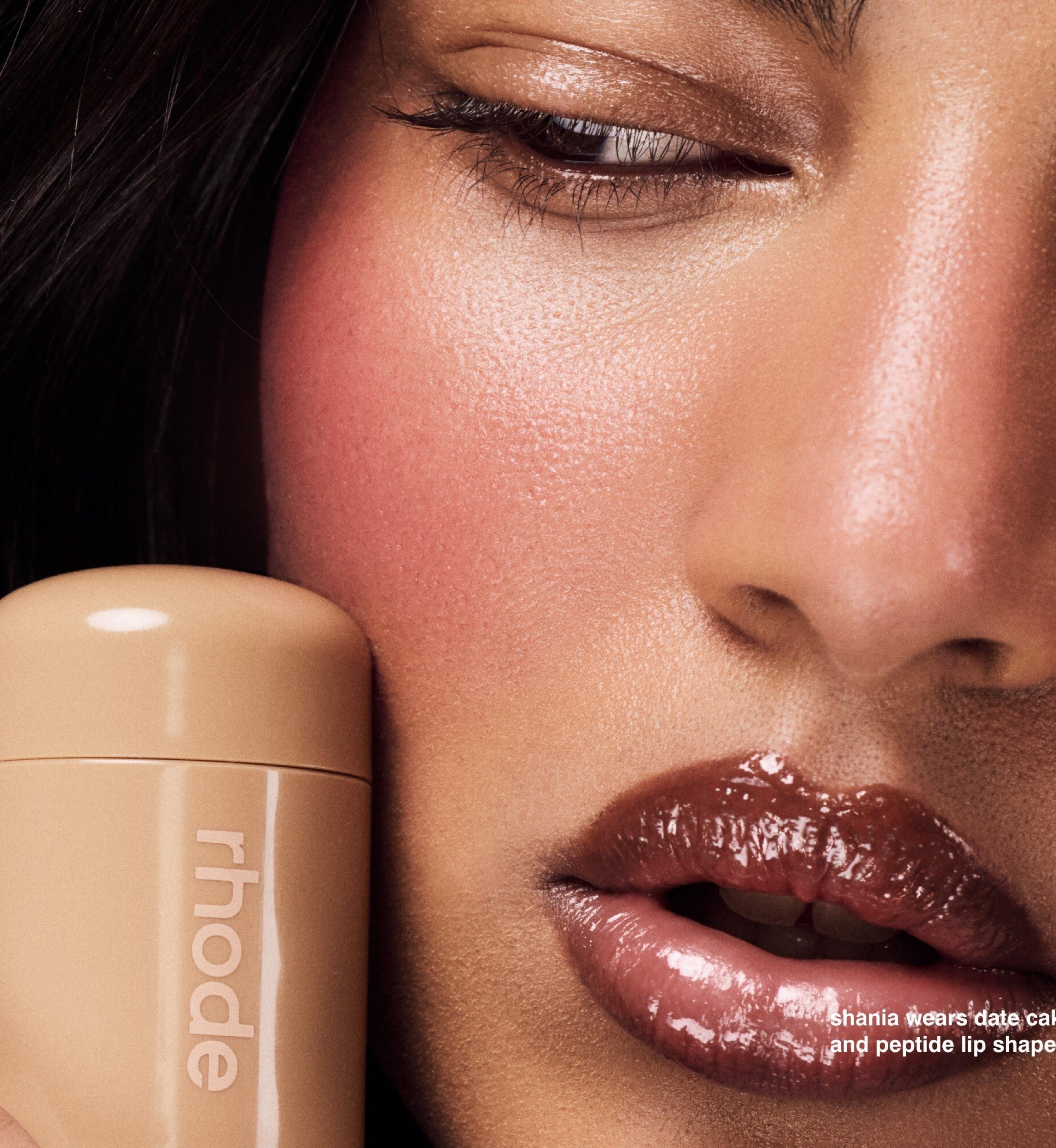 Rhode pocket blush 'date cake - warm red berry'