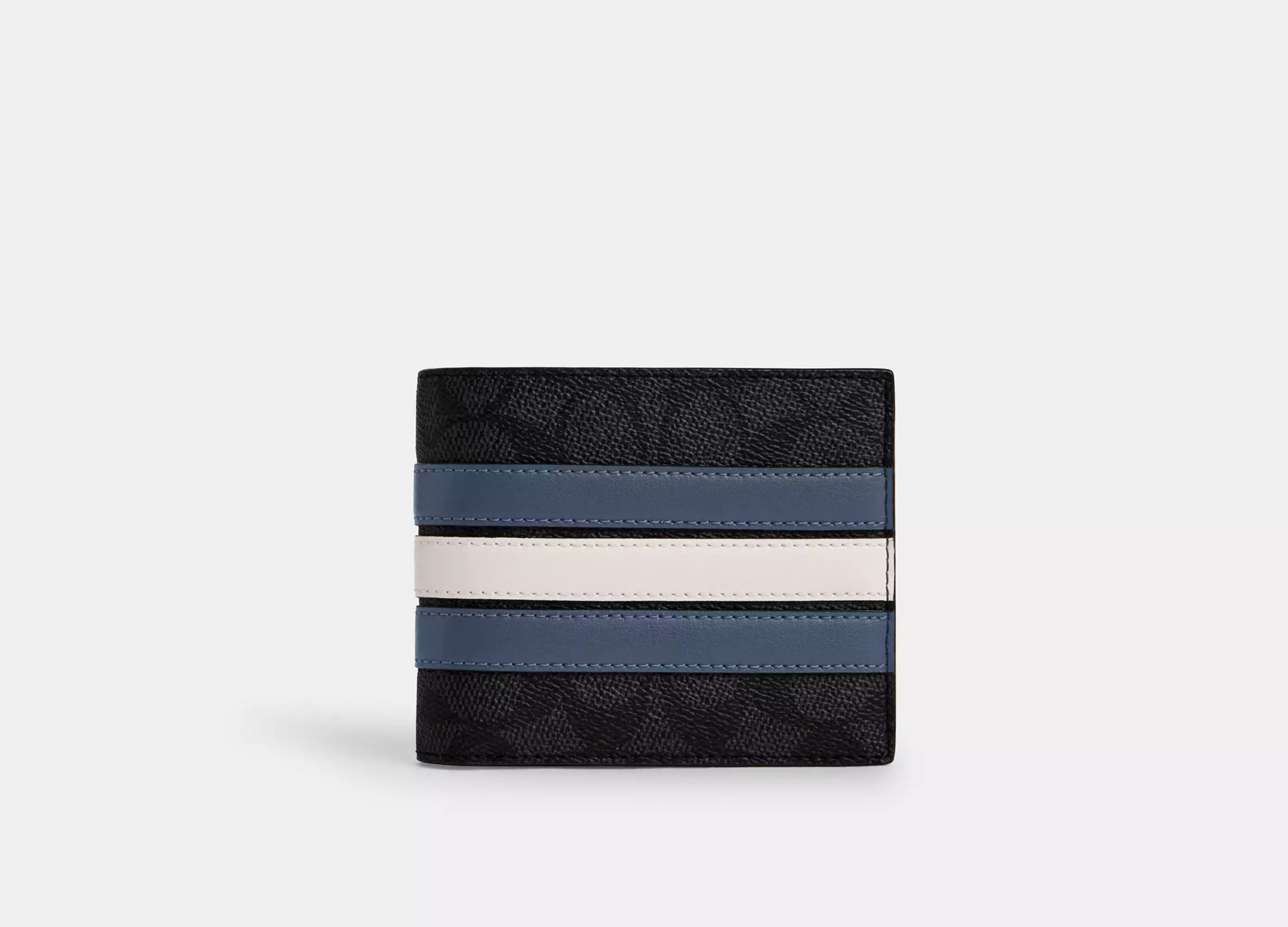 Coach 3 In 1 Wallet In Signature Canvas - Signature canvas/Charcoal/Denim/Chalk