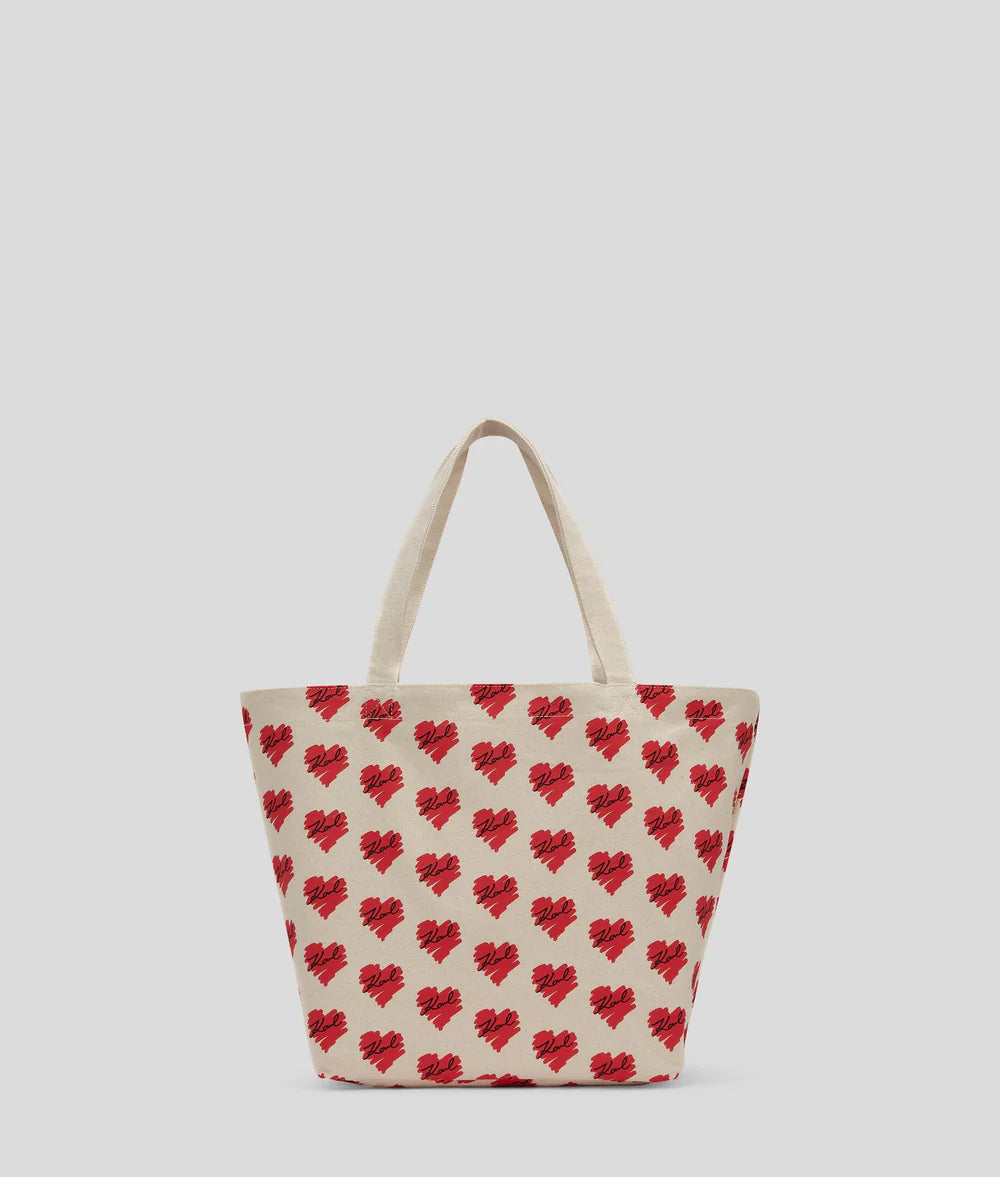 KarlLagerfeld Kheart Reversible Shopper Natural