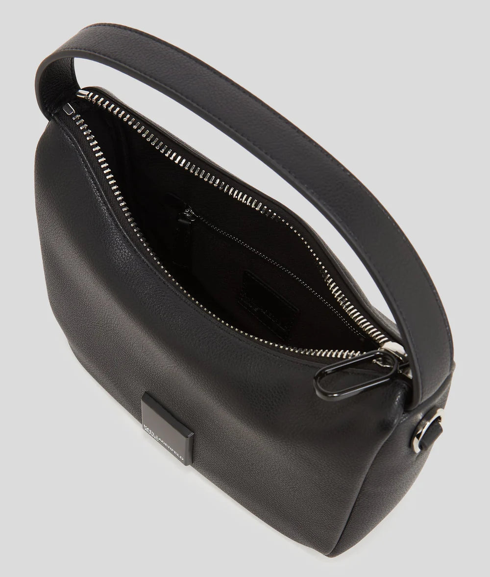 KarlLagerfeld Klj Box Logo Soft Mini Hobo Bag Black