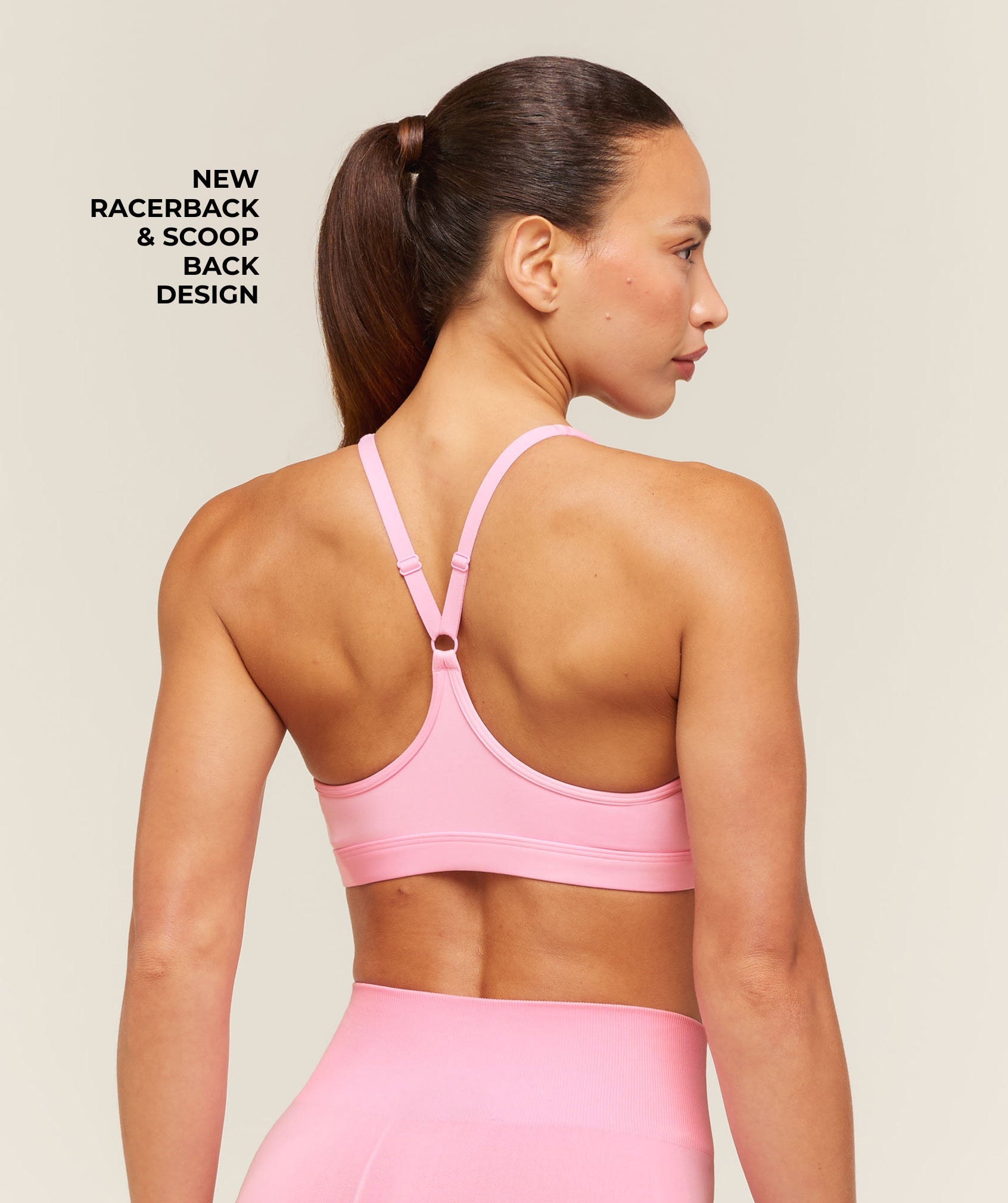 Gymshark Ruched Sports Bra 2.0 'Poise Pink'