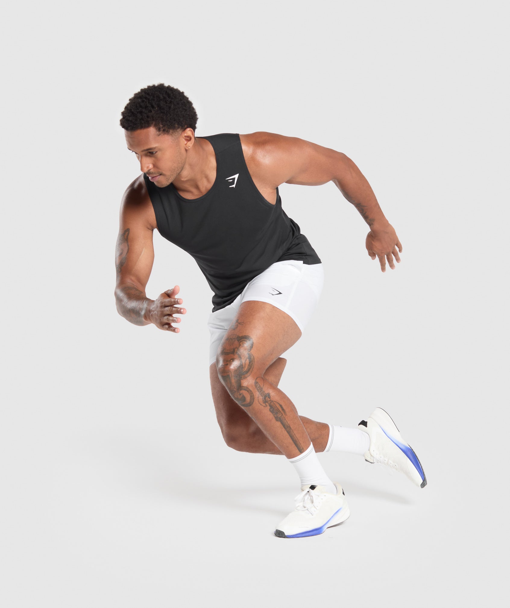 Gymshark Arrival 5" Shorts 'White'