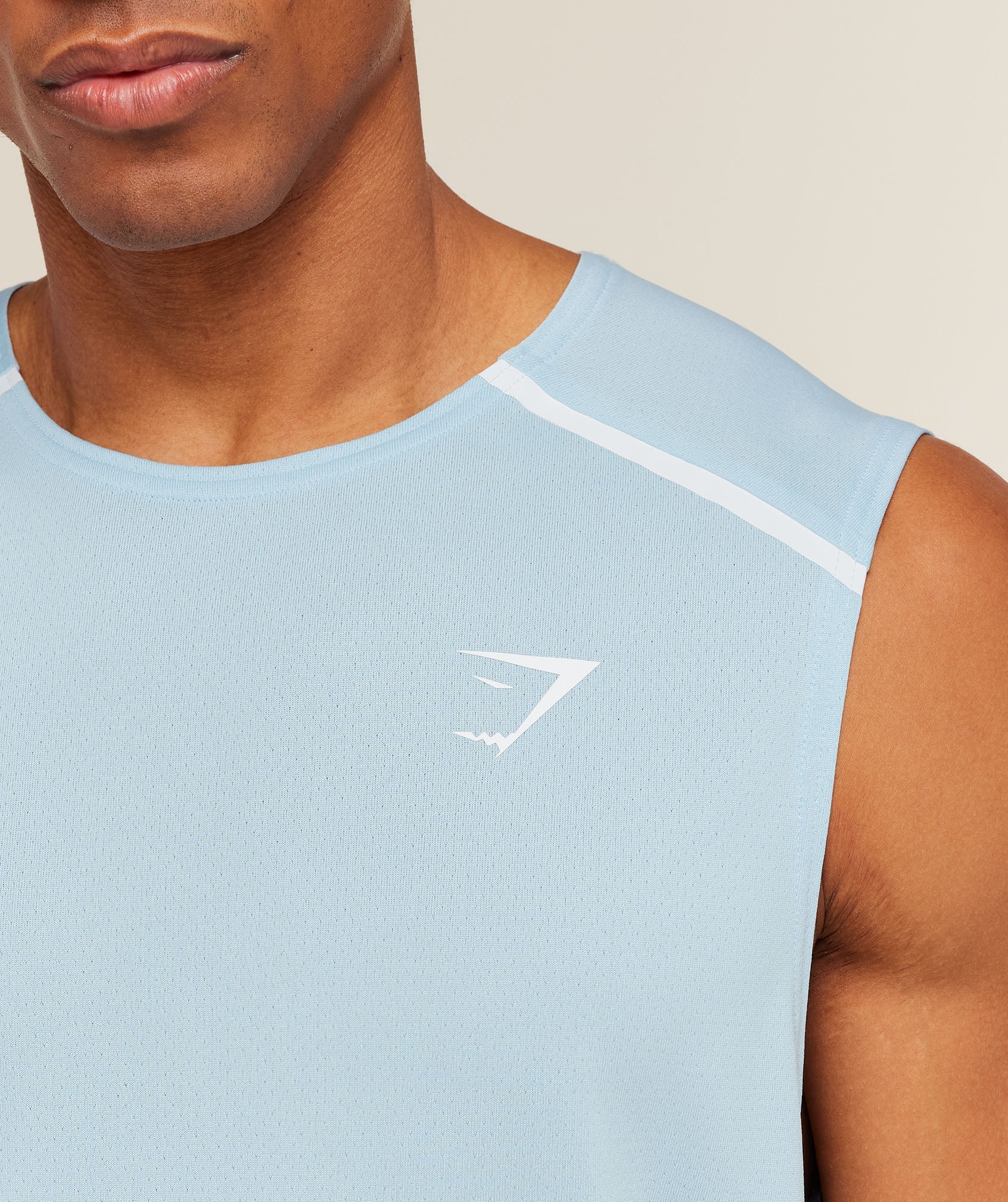 Gymshark Arrival Contrast Tank 'Chilled Blue Iron Blue'