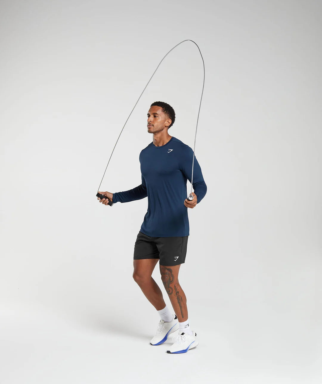 Gymshark Arrival Long Sleeve T-Shirt 'Navy'