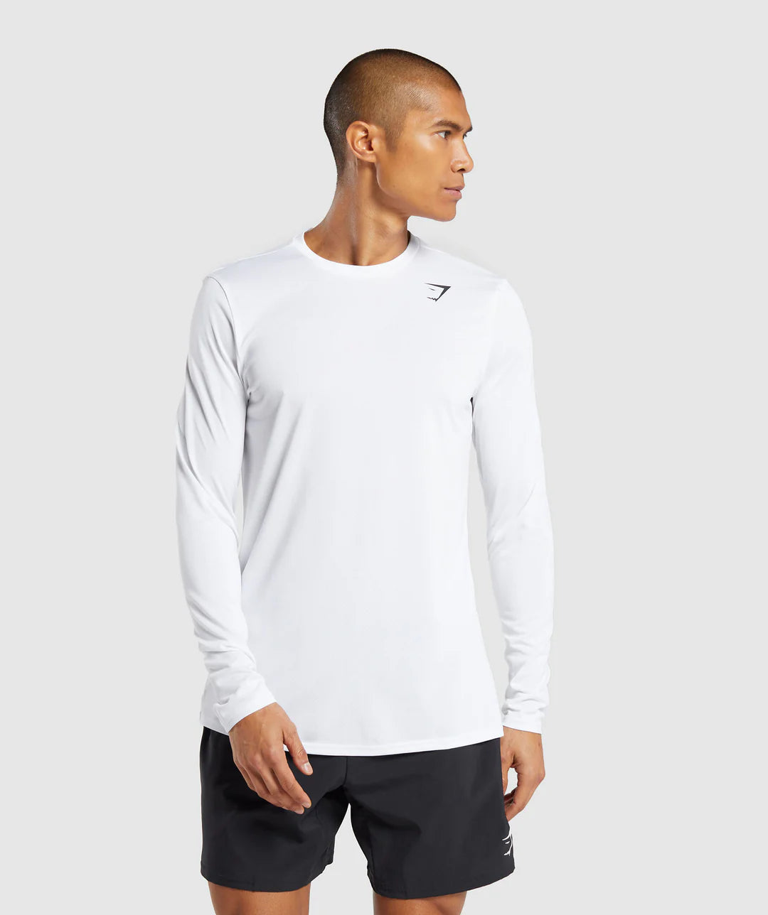Gymshark Arrival Long Sleeve T-Shirt 'White'