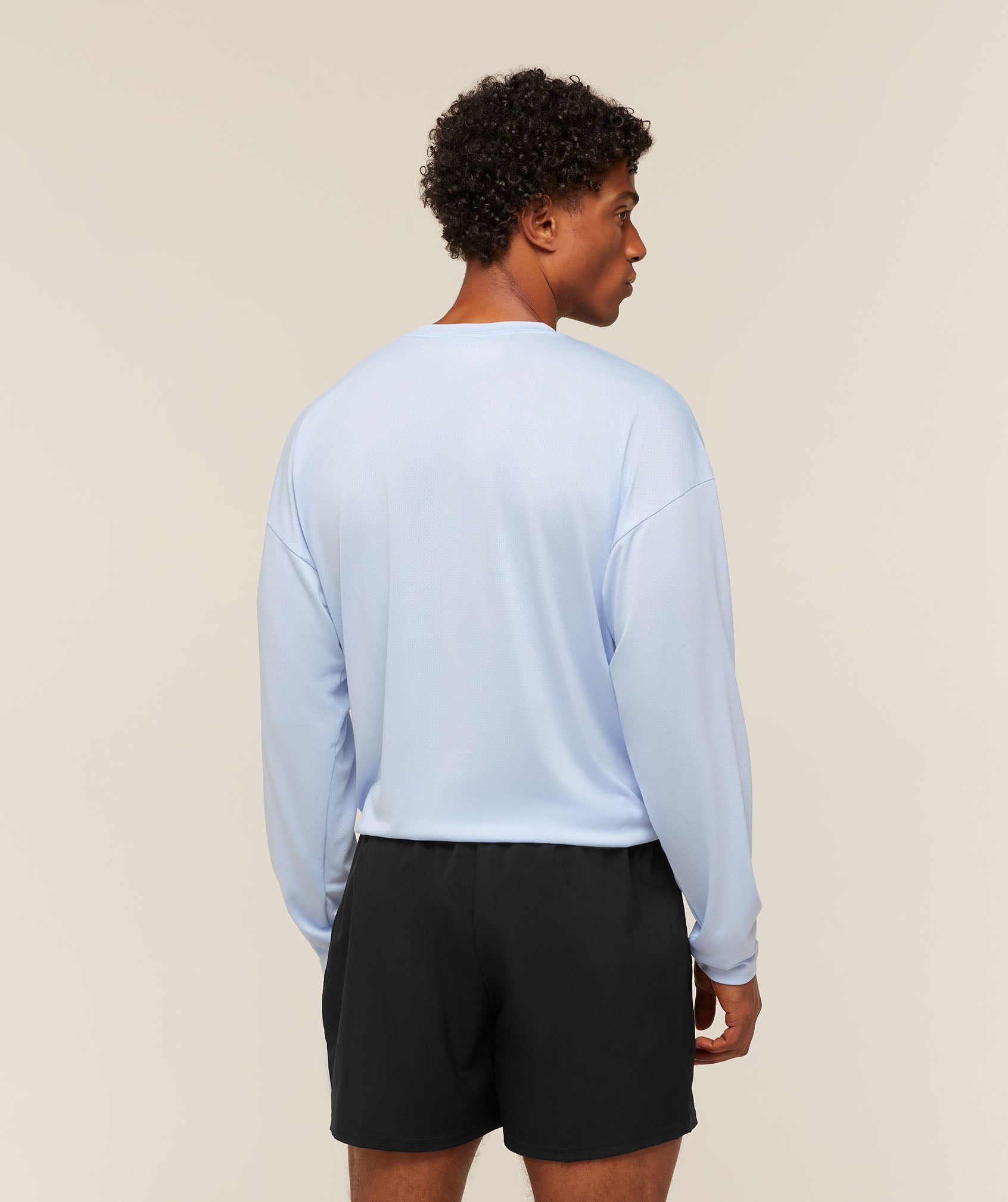 Gymshark Arrival Oversized Long Sleeve T-Shirt 'Tranquil Blue'