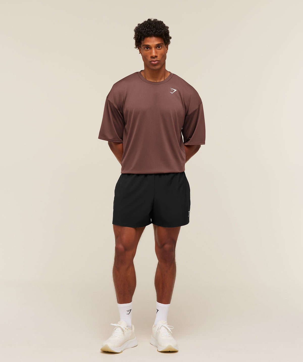 Gymshark Arrival Oversized T-Shirt 'Espresso Brown'