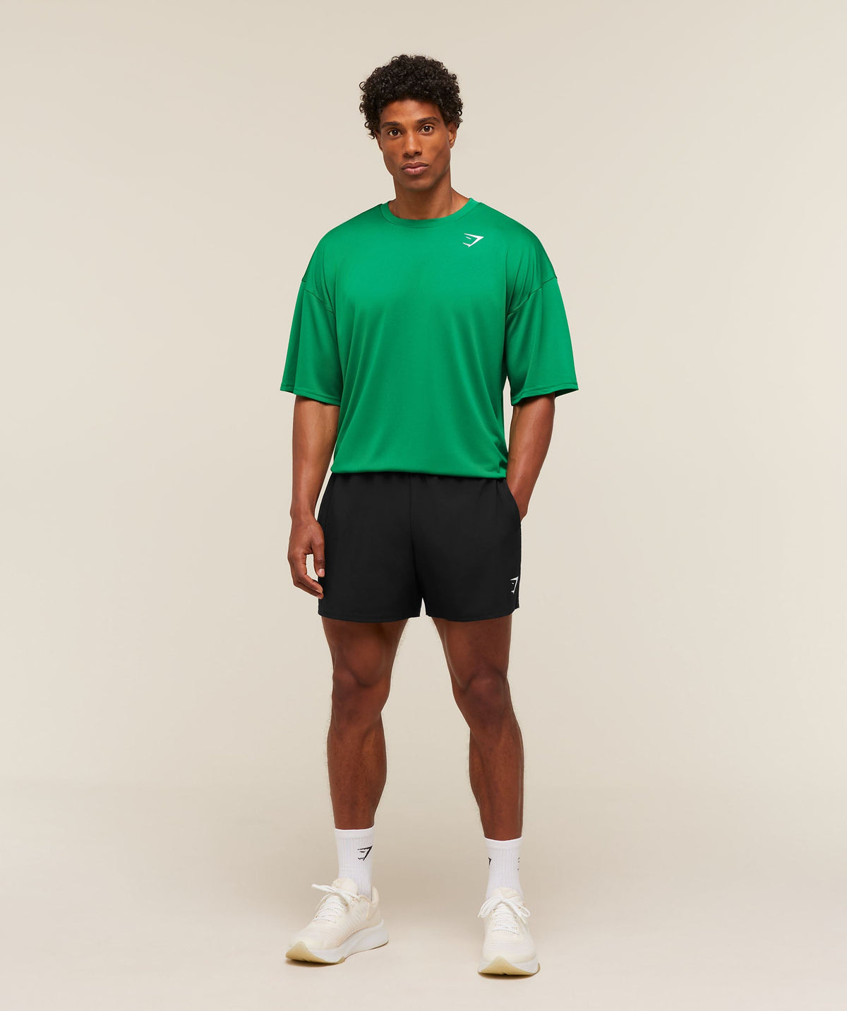 Gymshark Arrival Oversized T-Shirt 'Track Green'