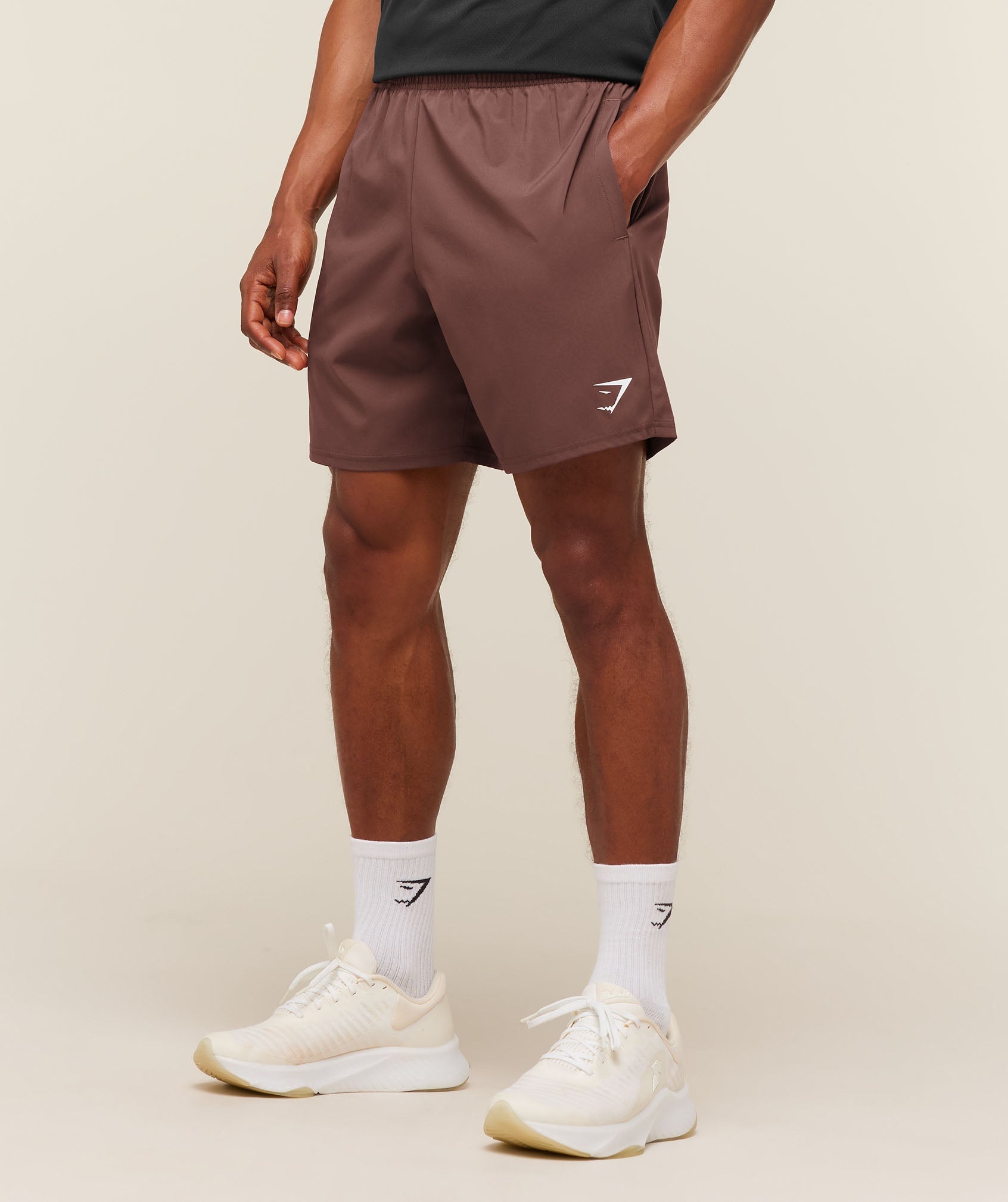 Gymshark Arrival 7" Shorts 'Espresso Brown'